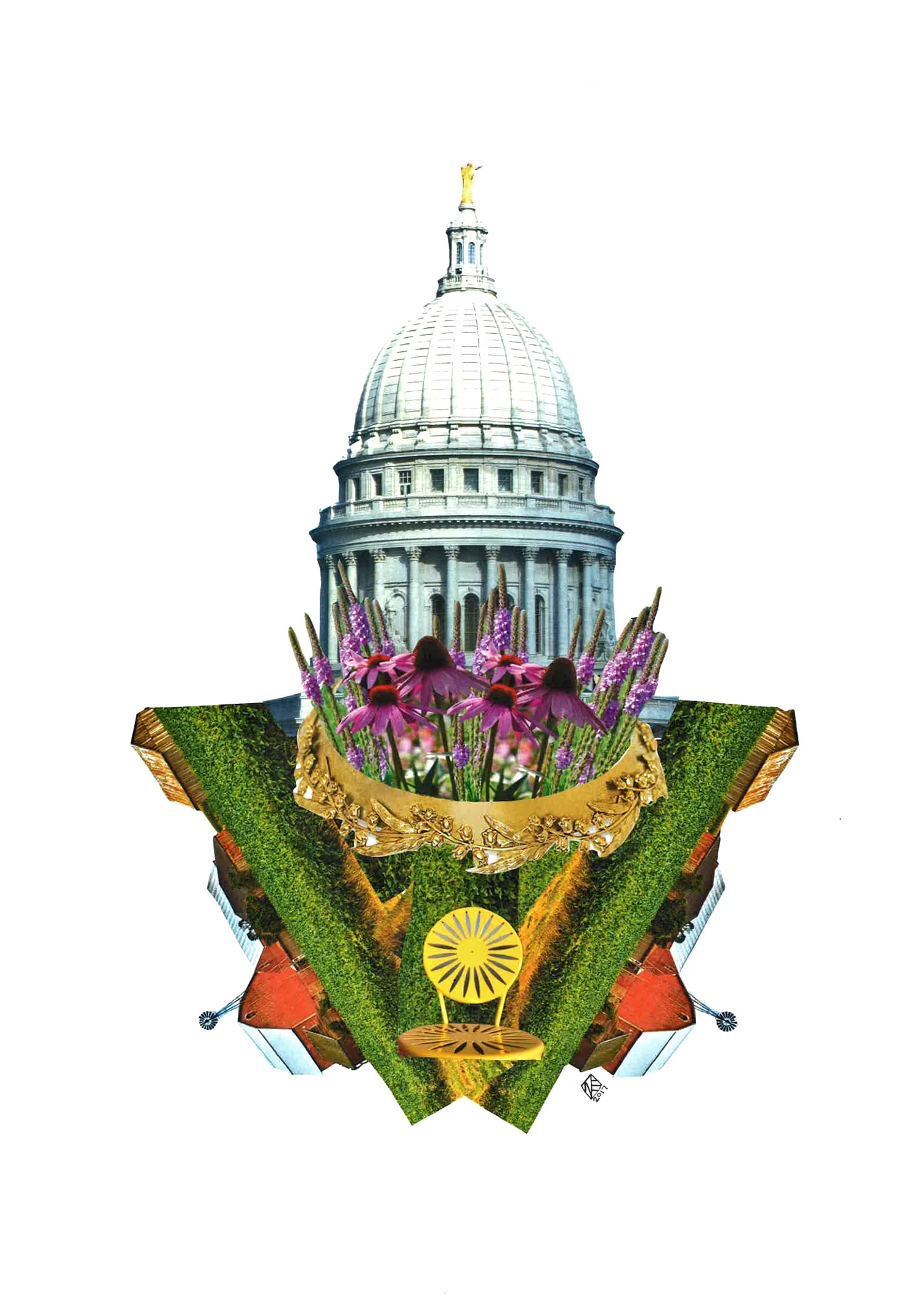 Capitol Seasons: Summer, 11x14, 2017