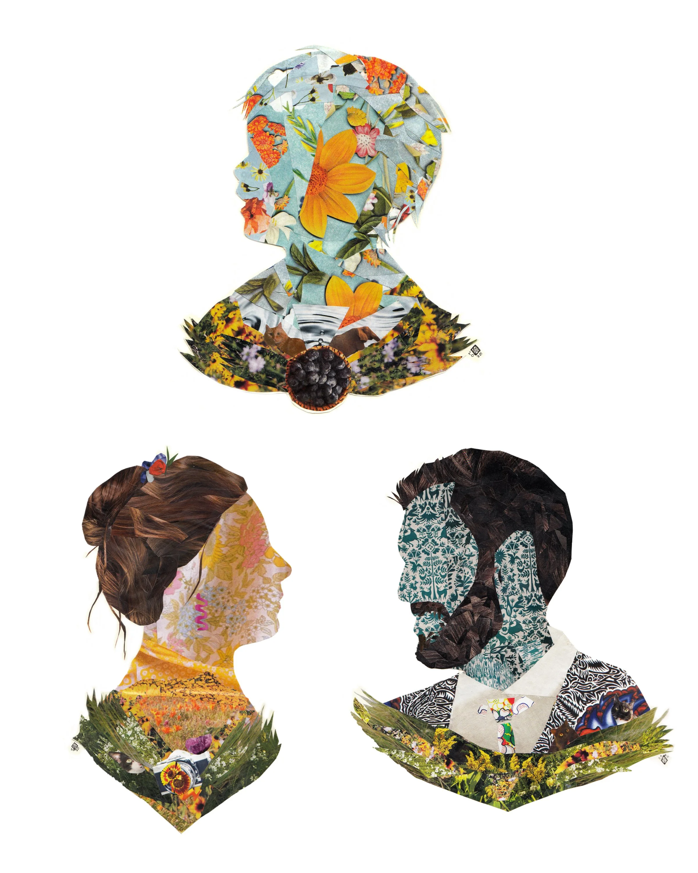 CUSTOM COLLAGE PORTRAIT GIFT CARD