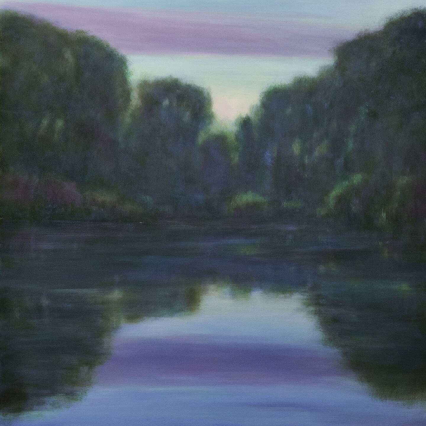 Housatonic Dusk, 2022
48x48&quot;, Oil on canvas

#housatonicriver