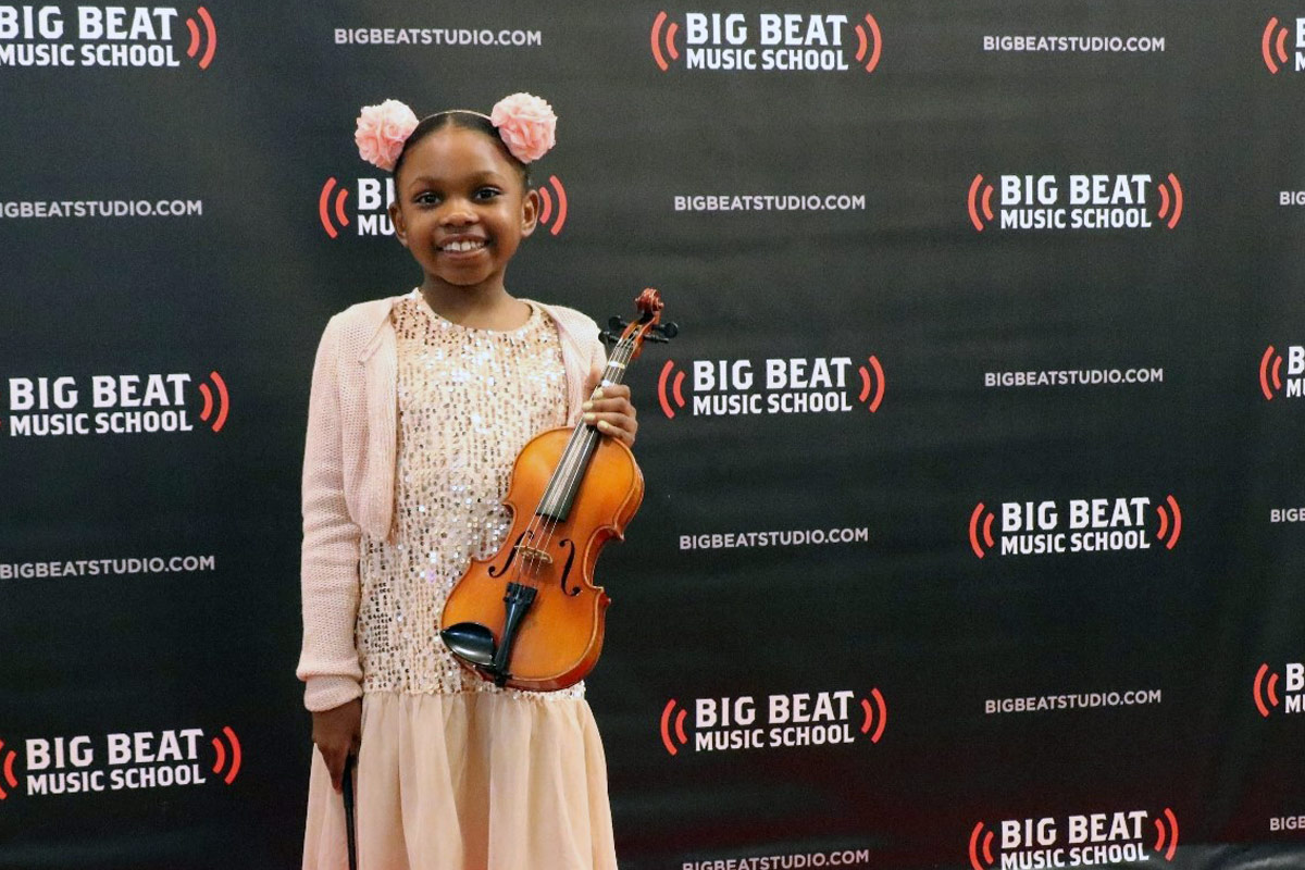 violin music instrument student for Big Beat Music Annual Showcase