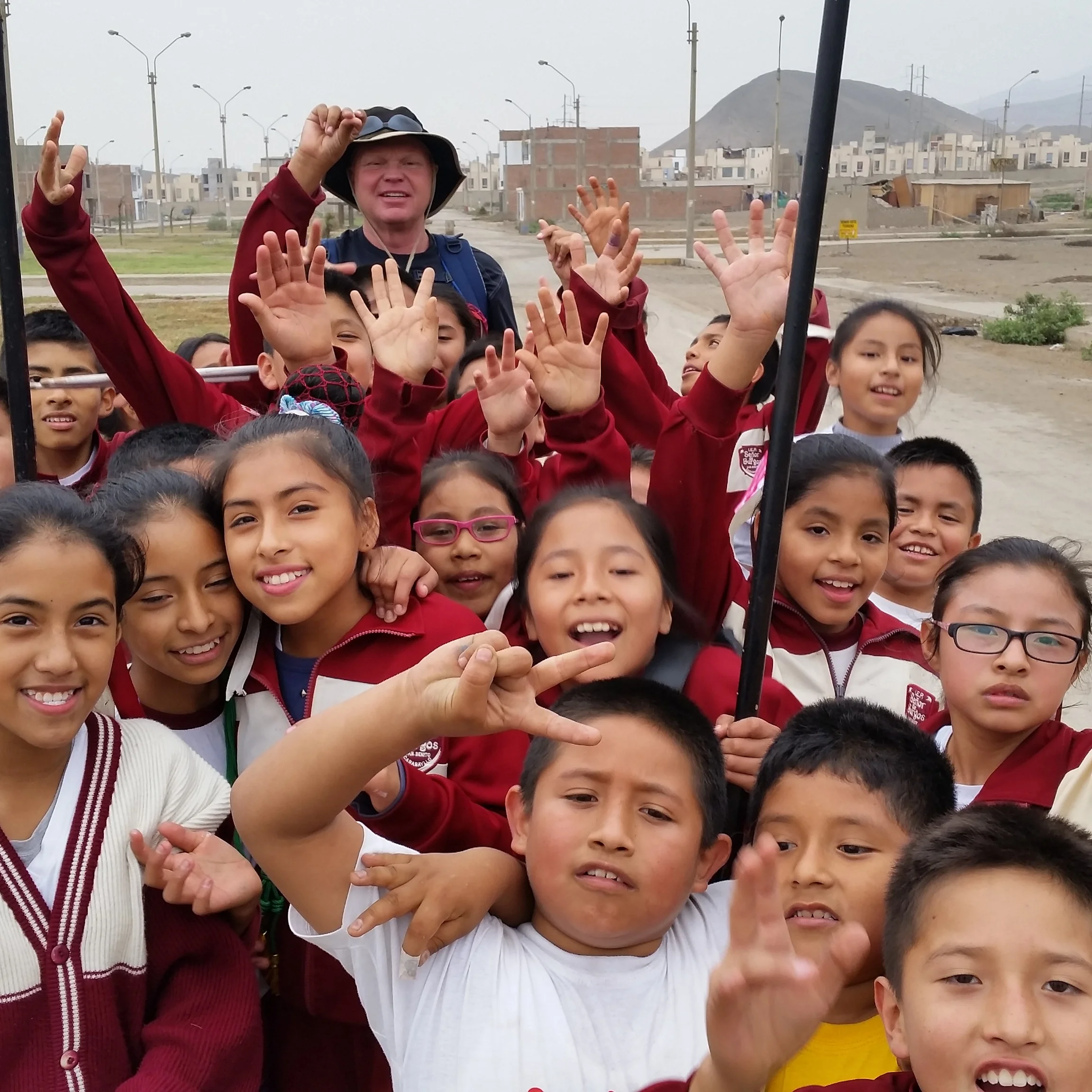 Keith Loyd in the mission field in Lima, Peru