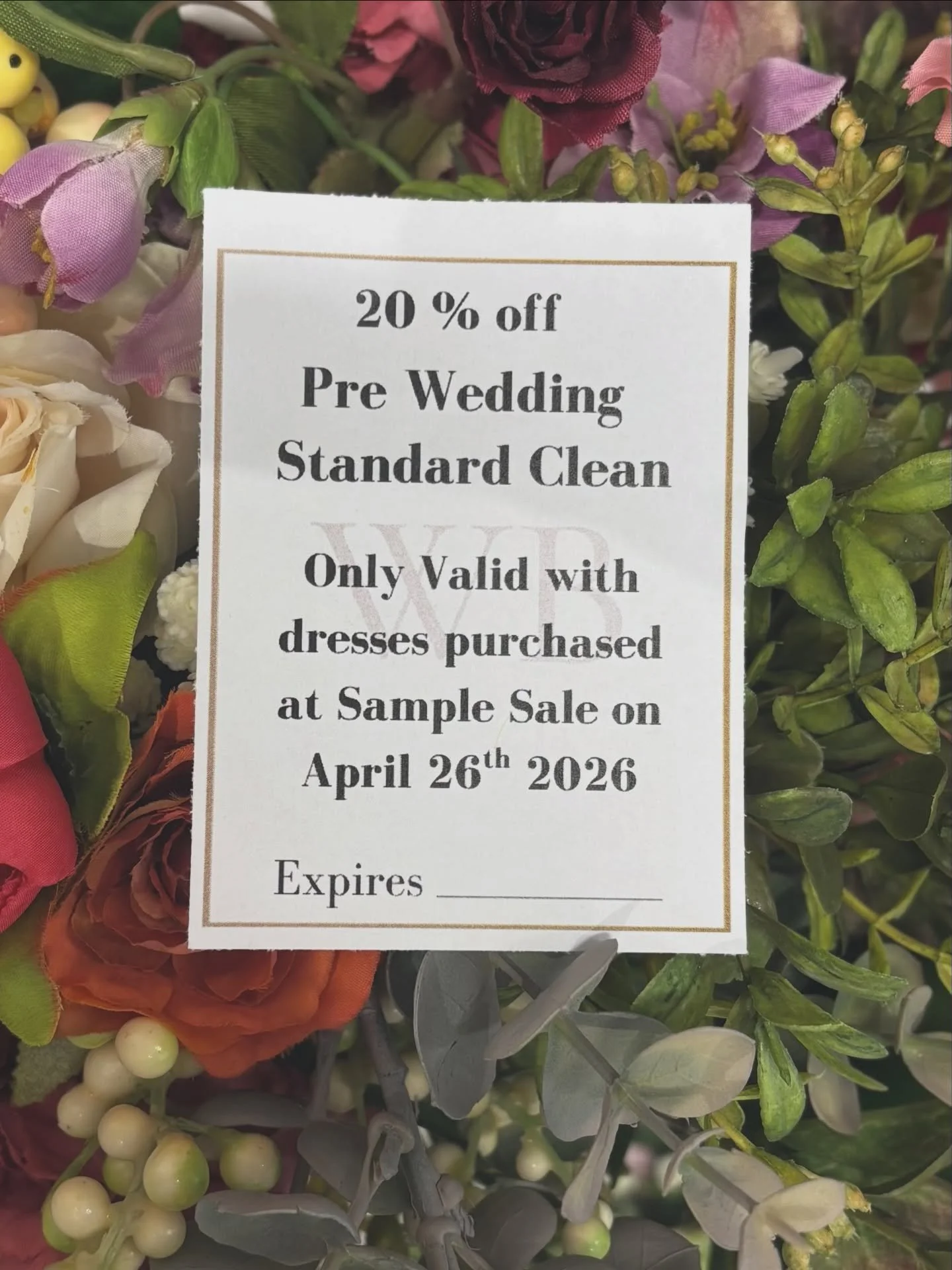 A little something extra for our early yes&rsquo;s 🤍

One thing off-the-rack brides don&rsquo;t always think about&hellip;
Making sure your dress is refreshed ✨
So we&rsquo;re helping you out&mdash; first 8 brides this Sunday get 20% off a standard 