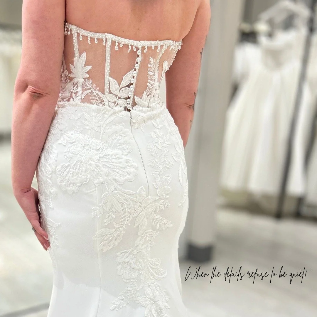 Nothing quiet about the back of #Style_Murphy 🥰 🤩 

#WBridals #WeddingDress #DownWithTheGown #BrideToBe