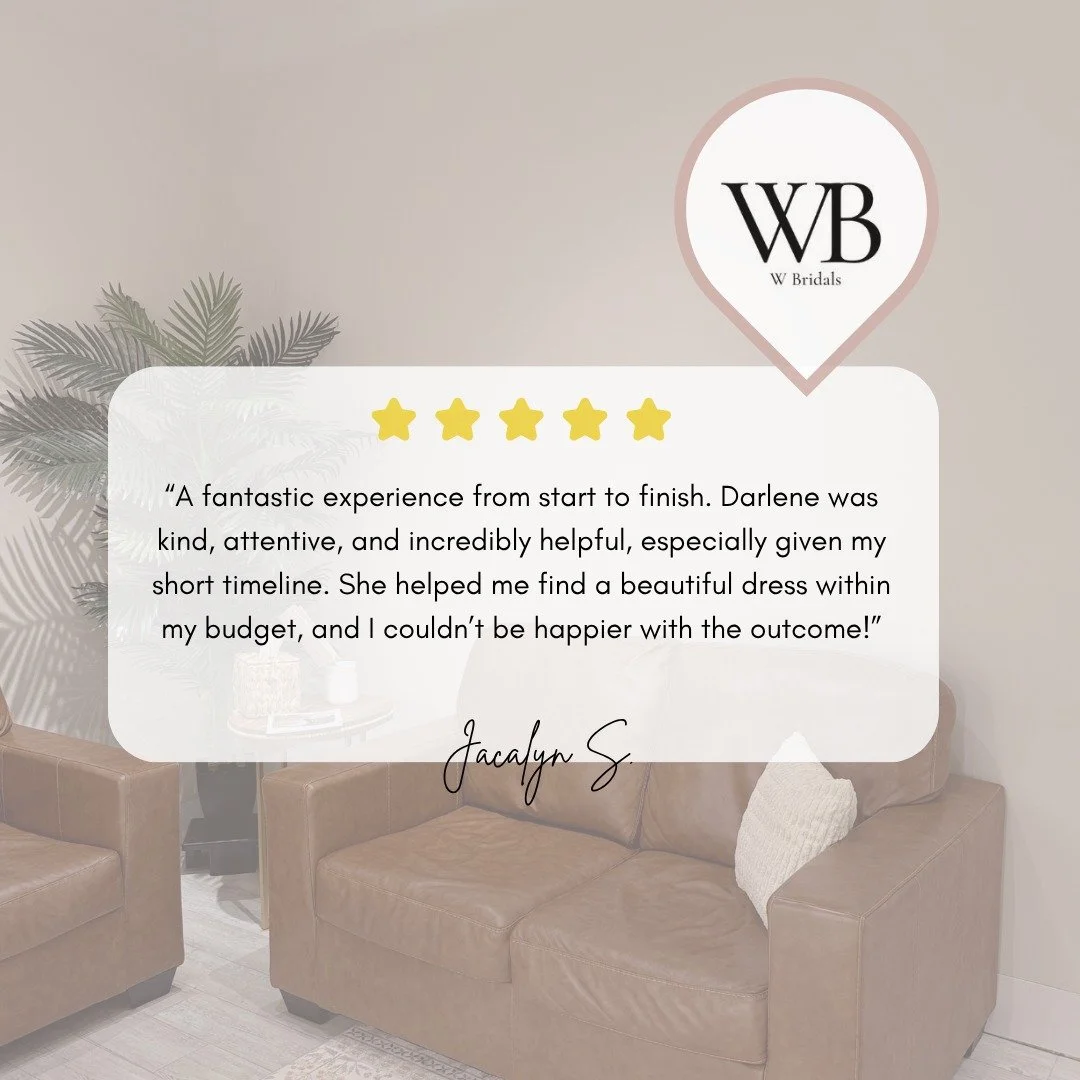 If you've had the chance to work with Darlene give this post a heart ❤️ to show her the love 💕 

#WBridalsBride #DownWithTheGown #YesToTheDress #Gratitude