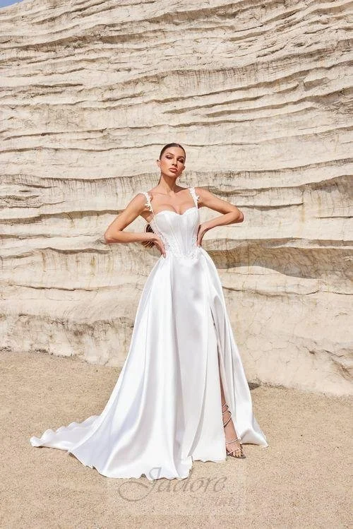size bridesmaid dresses Strapless V-Neck A-Line Floor-Length Asymmetrical Bridesmaid Dress main image 0