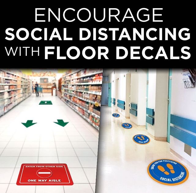 Floor decals are a great way to help remind clients of social distancing precautions. Pricing:
1 $15 each
2-10 $12.50 each
11-25 $10 each

#socialdistancing #staysafe #stayhealthy #floordecals #supportsmallbusiness #supportlocal #supportsmallbusiness