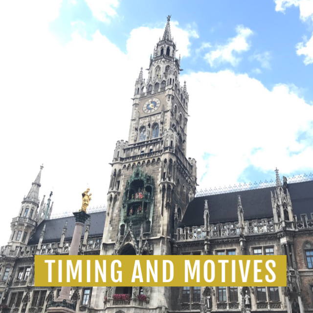 Understanding your timing and motives