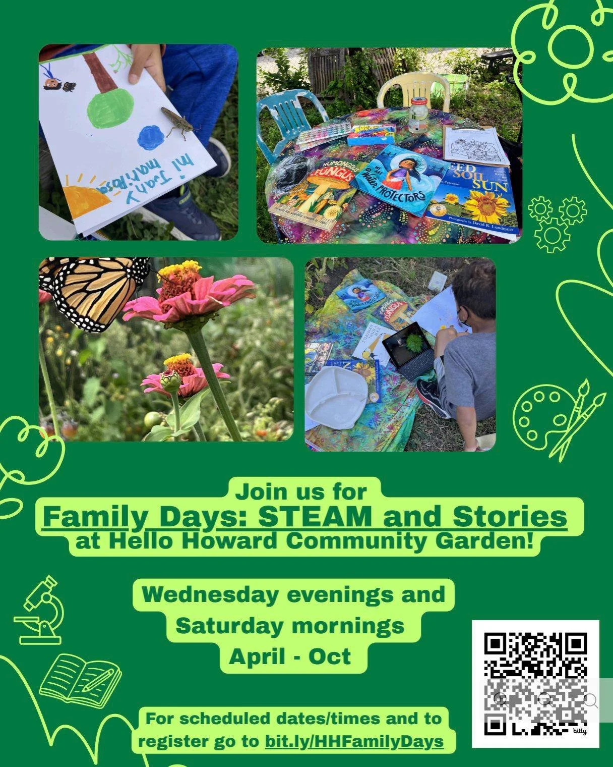 Family Days: STEAM and Stories at Hello Howard Community Garden