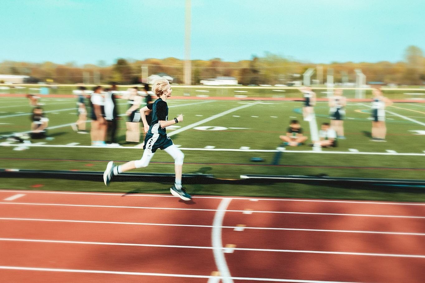 It&rsquo;s Wednesday, so we do track meets. So proud of this kid and how he&rsquo;s literally jumping into something so new.