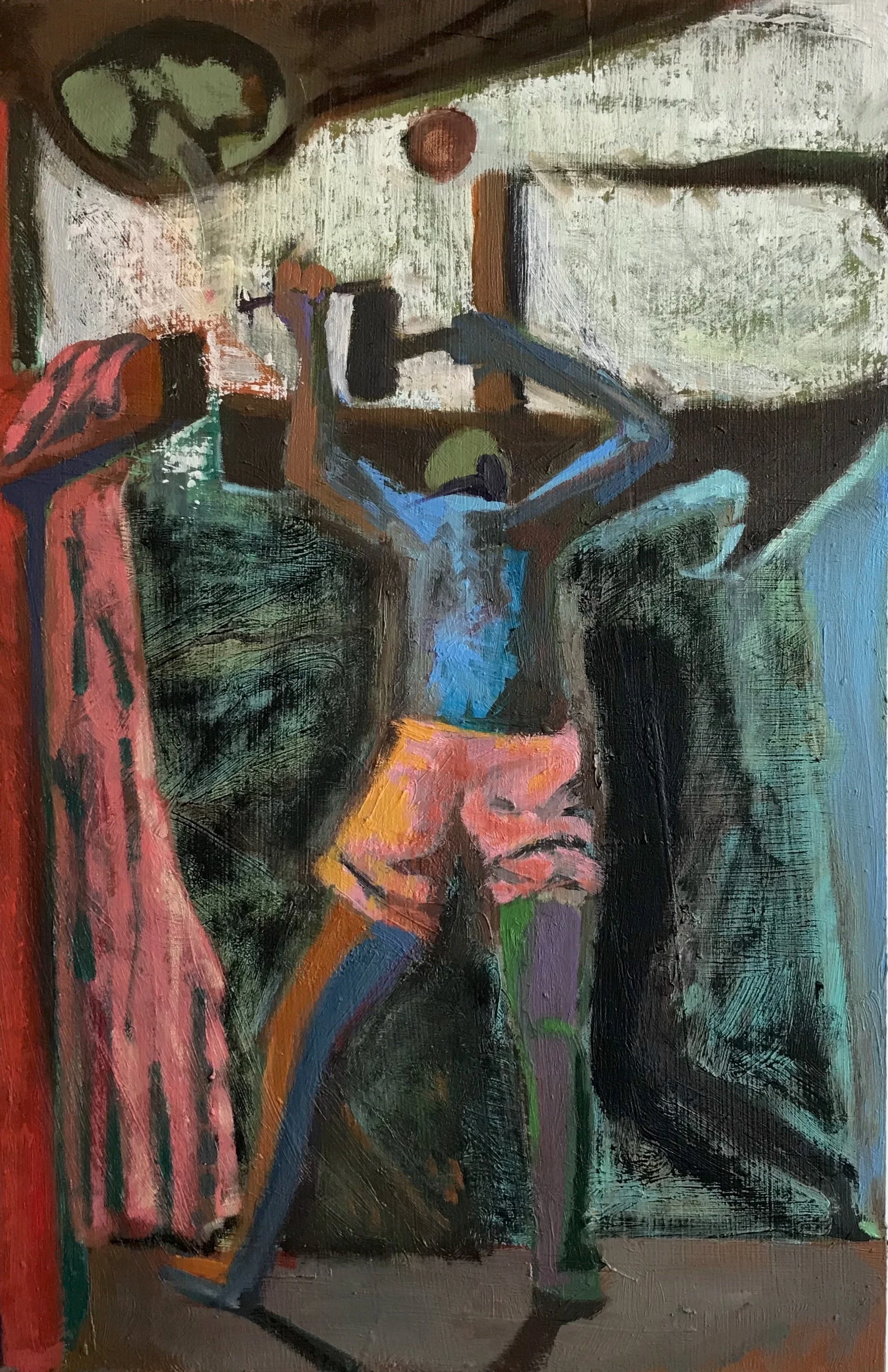 Big Boy's Theses, 2025,Oil on panel, 41.91x27.94,600GBP, Misato Pang.jpeg