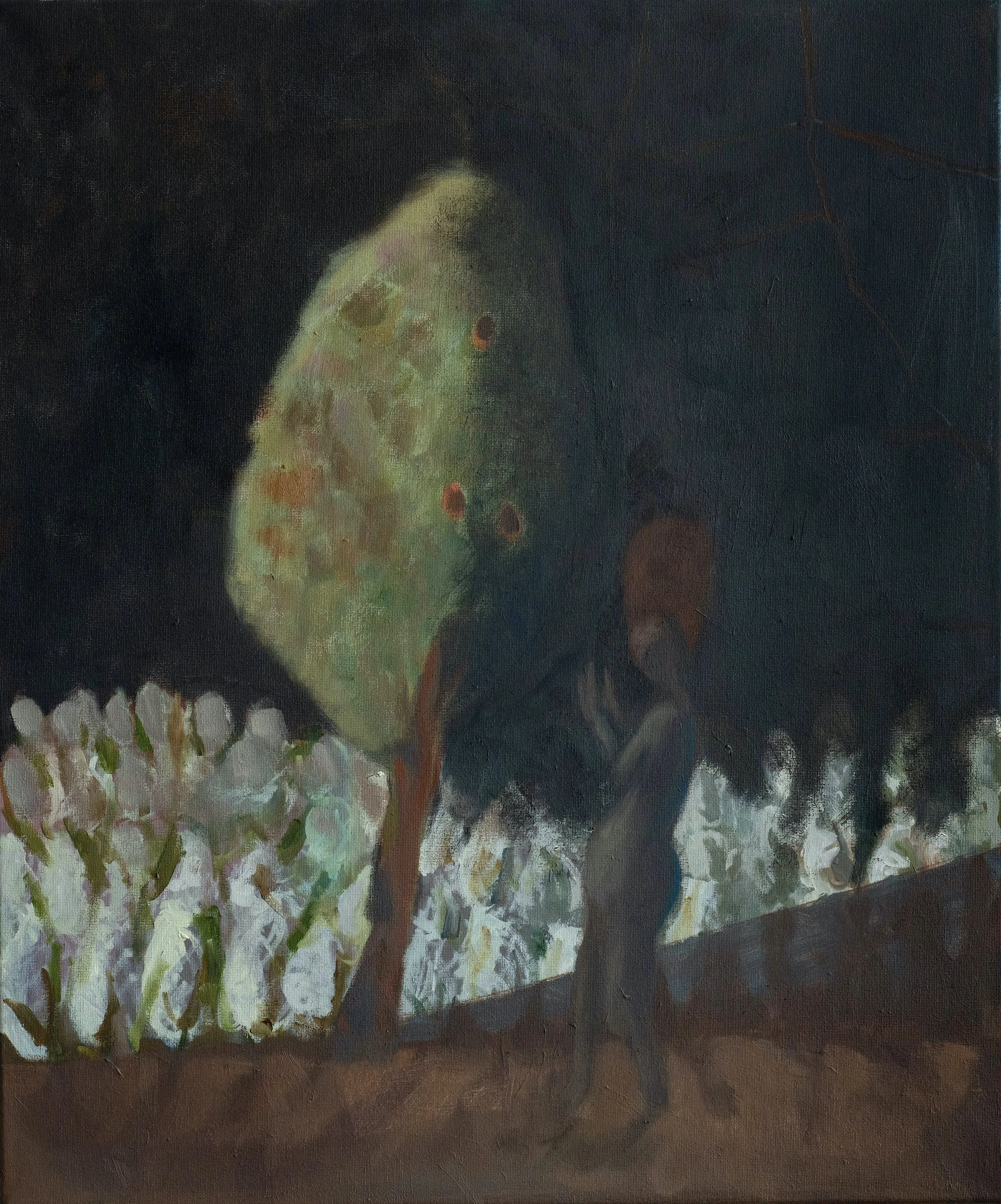 Vigil,2026, Oil on canvas,60.96x50.8,1100GBP, Misato Pang.jpg