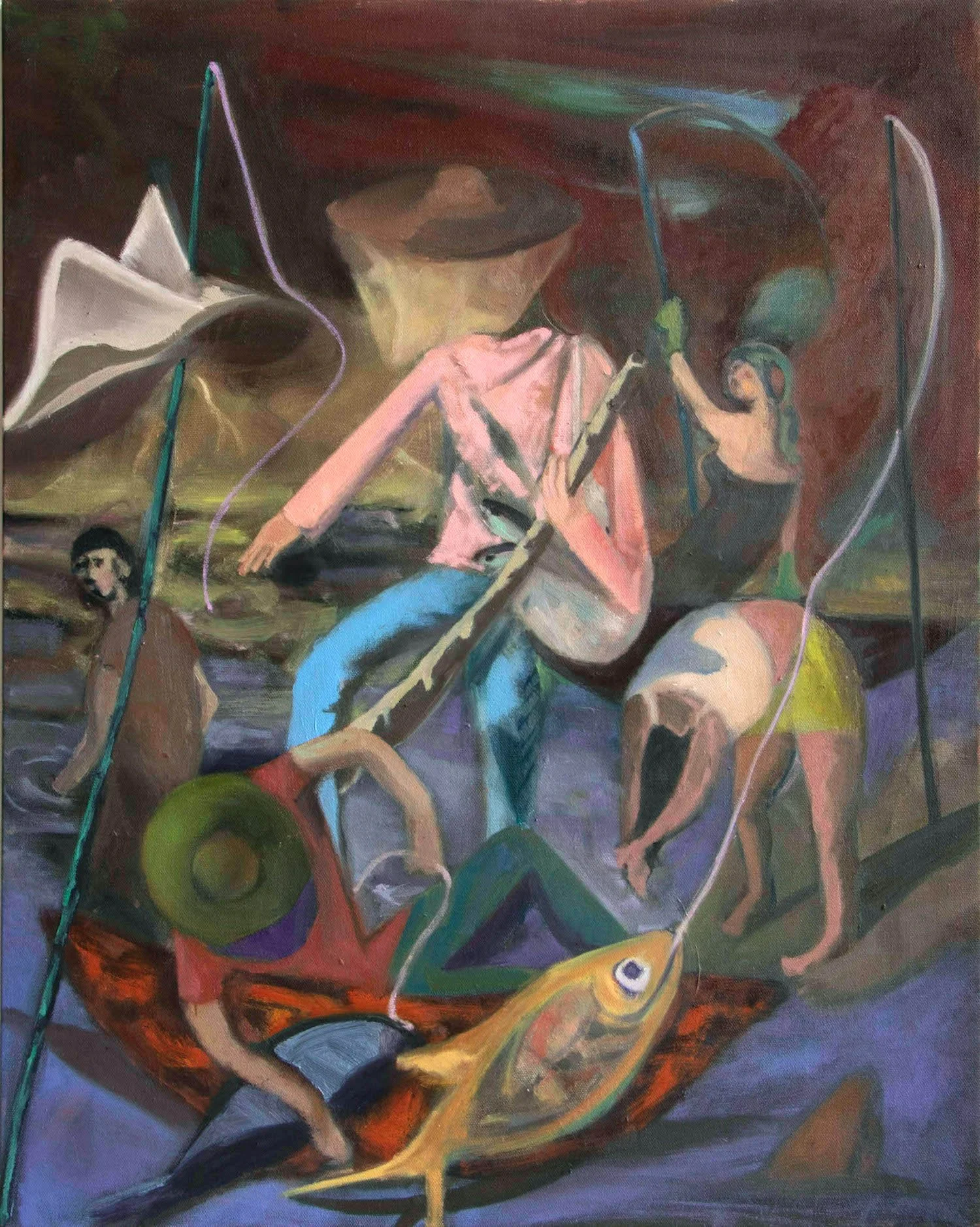 Misato, Pang, Fisher of Men, Oil on canvas, 30x24 in, 2024.jpg