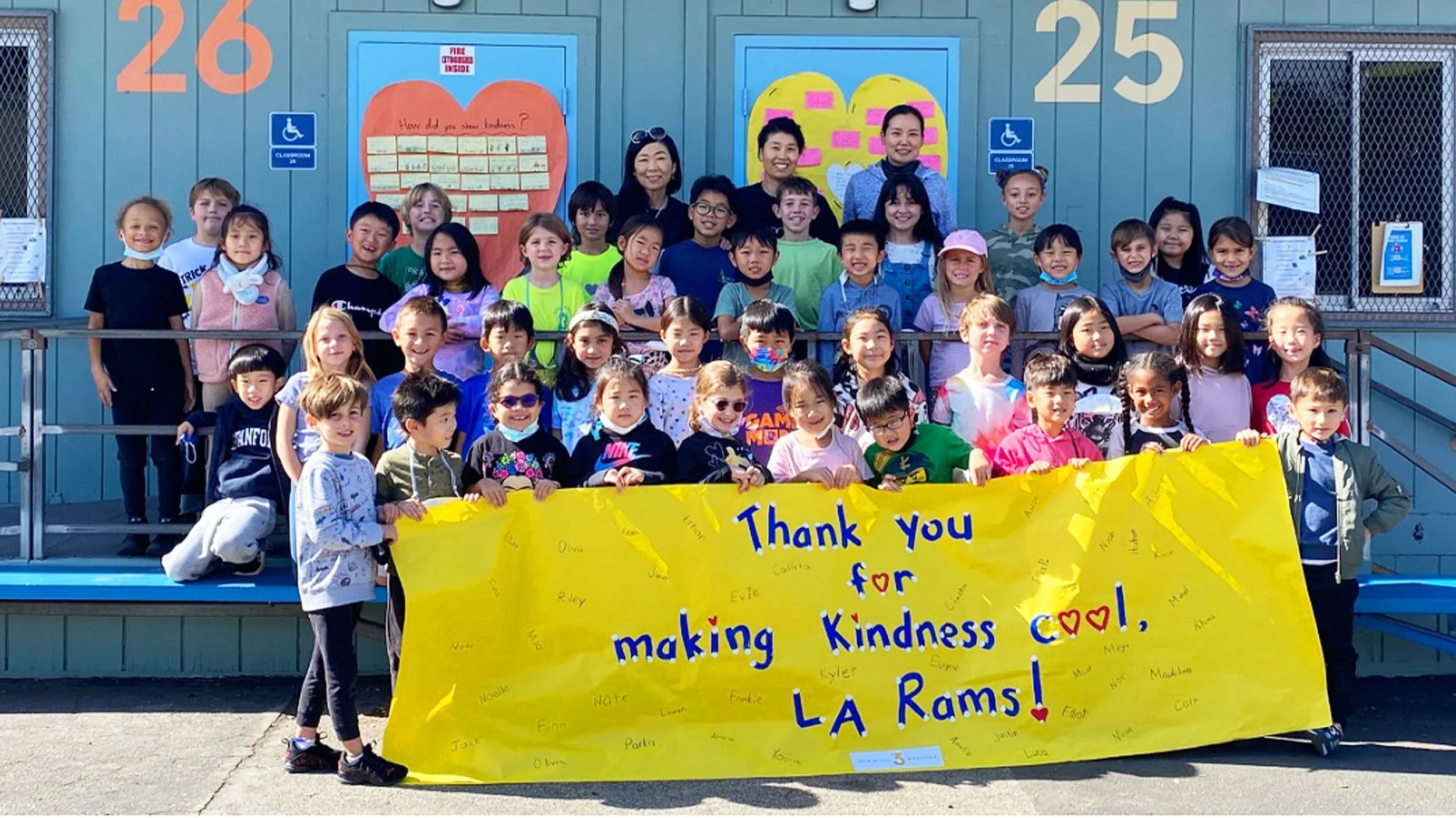 LA Rams | Rams team up with LA Unified School District to kick off 'Making Caring Common' pilot program at Third Street Elementary 