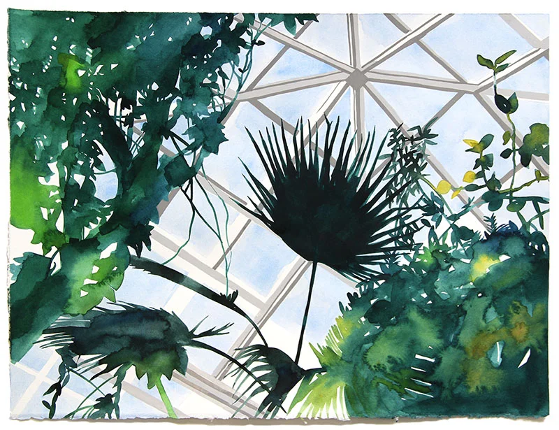   Enclosure #3 . Watercolor and gouache on paper, 12” x 16” 
