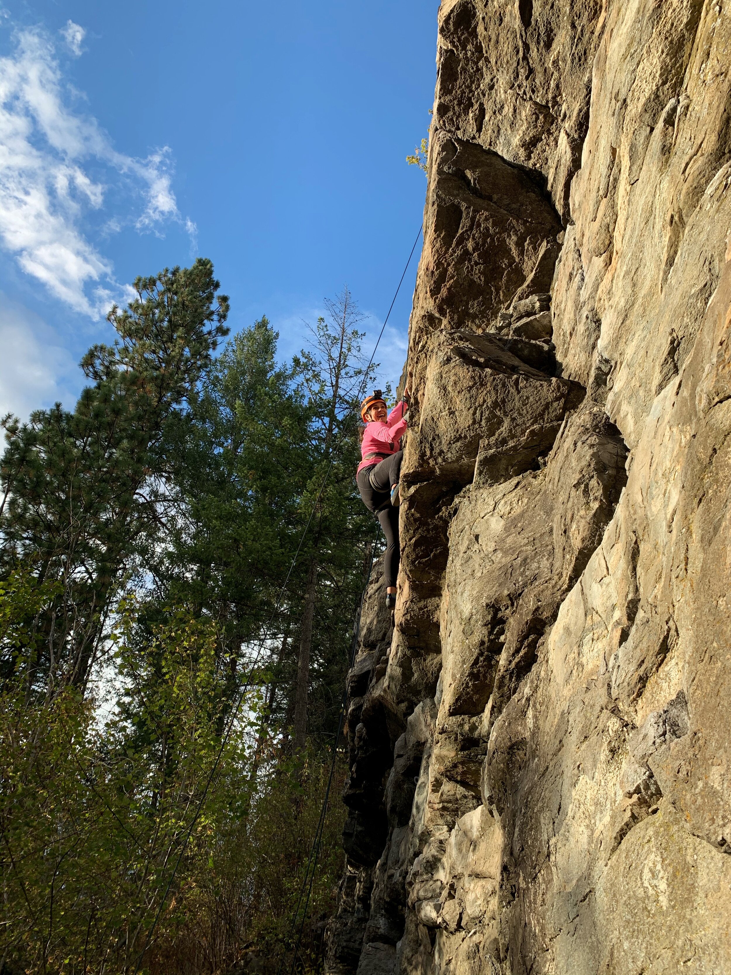 Rock Climbing In Q Emiln Park Post Falls Idaho Monica Goes Adventure Travel Show