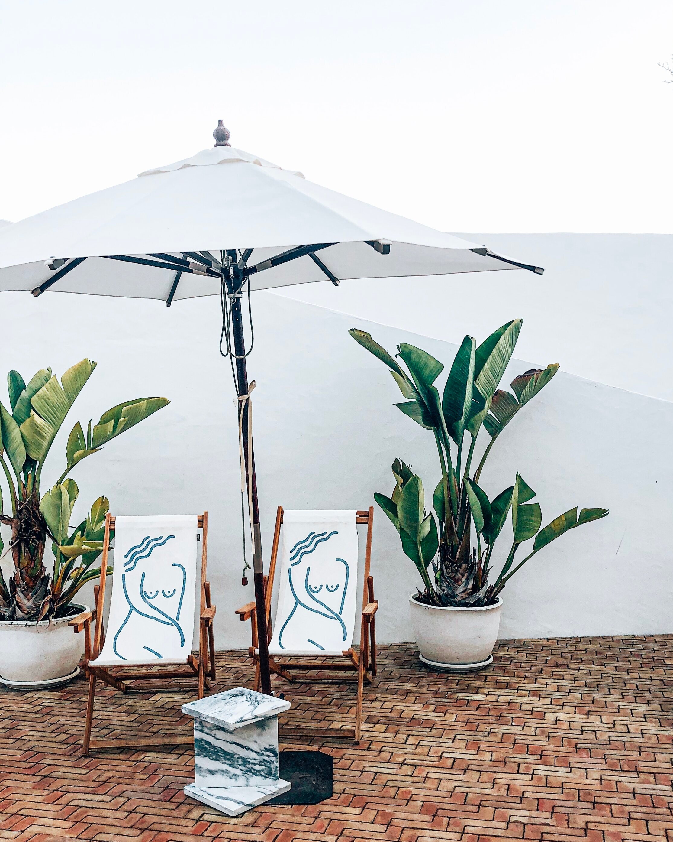 The courtyard at Casa Mae.