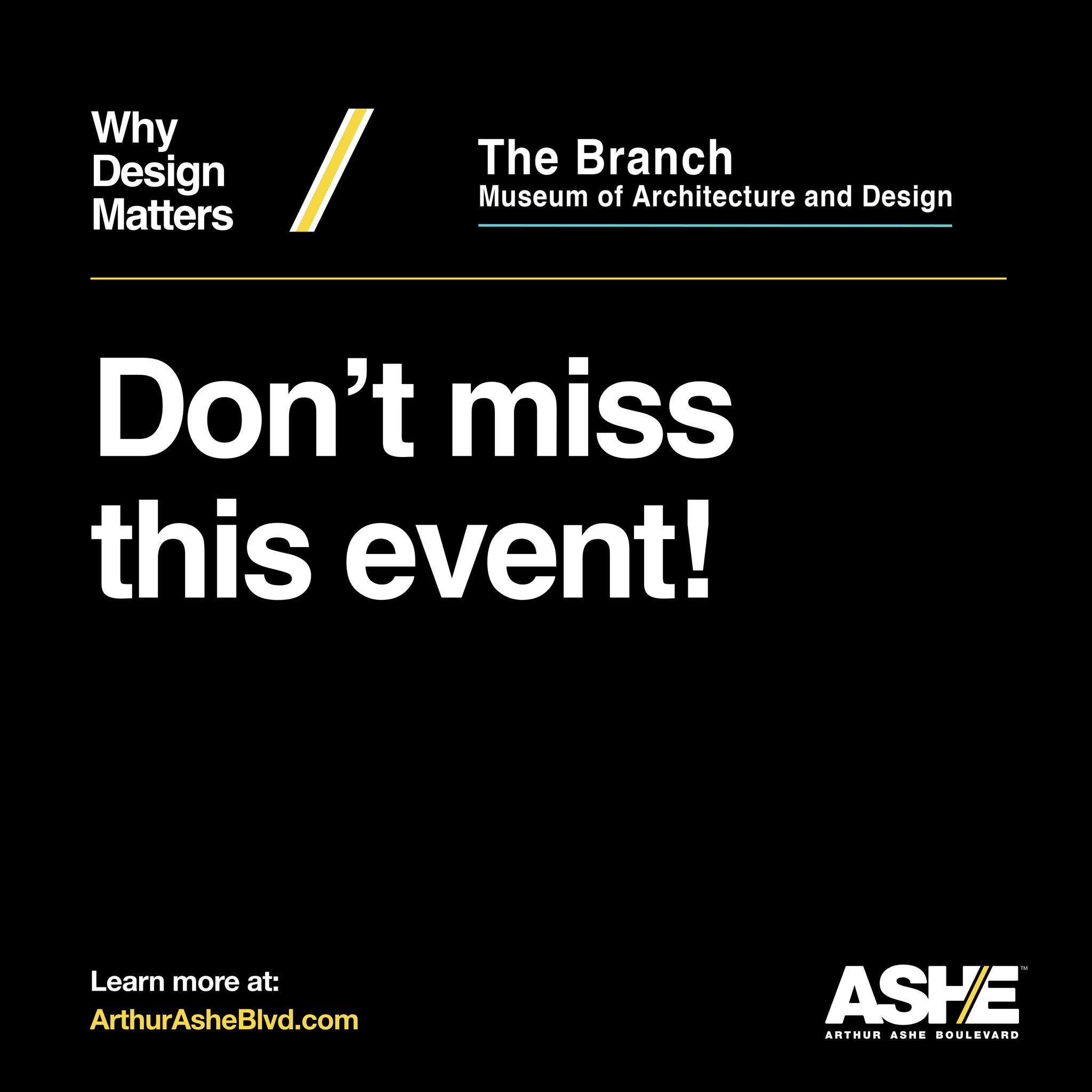 Hurry and secure your spot to be a part of this unforgettable experience! Tomorrow, April 11, 2024, at The Branch Museum of Architecture and Design, be a part of the celebration as we explore the importance of design. Get your free tickets here: http