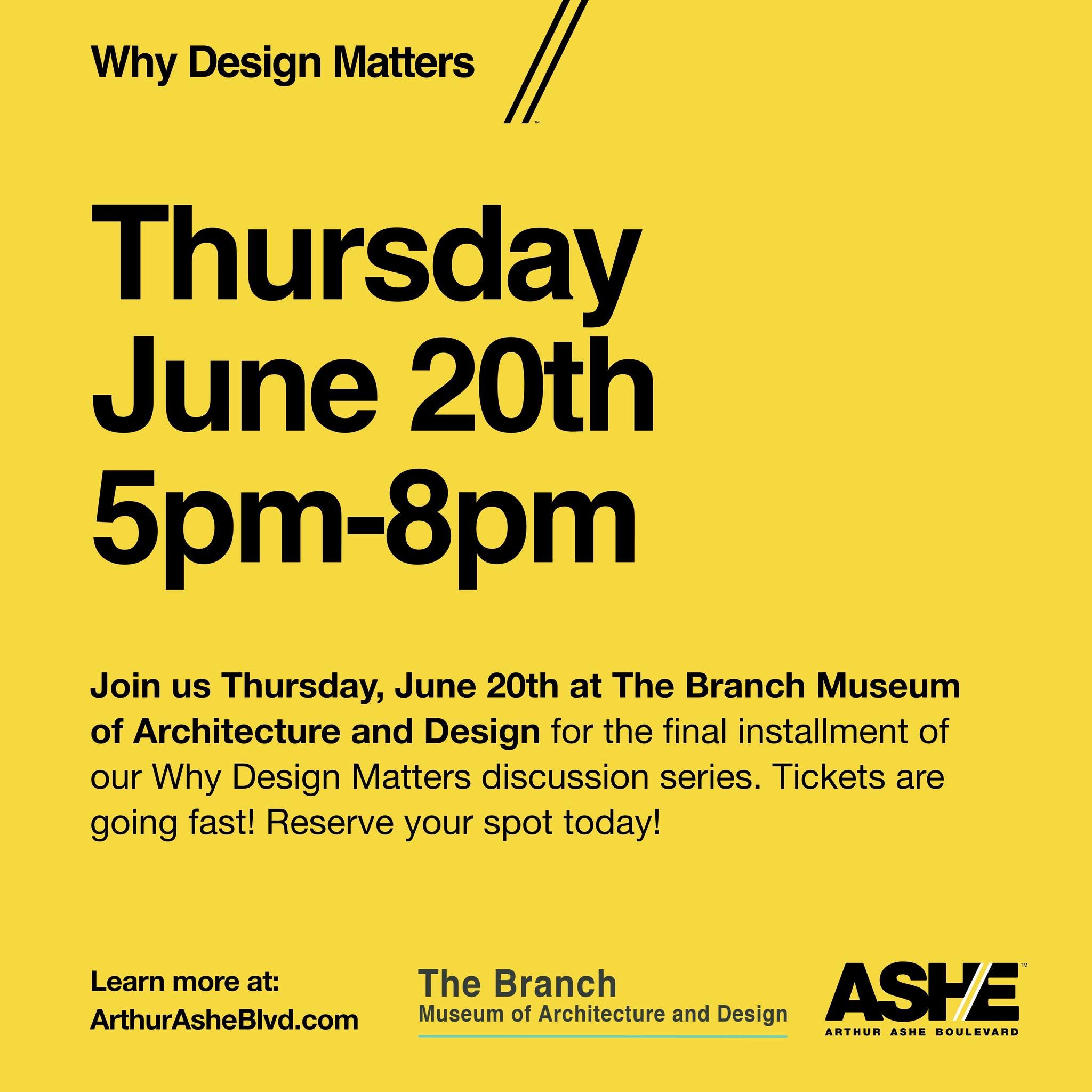 You definitely don't want to miss out on this transforming conversation! 

Get your tickets here: https://support.branchmuseum.org/event/aablvd-chapter-iv/e592097

For more info, visit: arthurasheblvd.com 

#aablvd #arthurasheblvd #arthurashe #rva #t