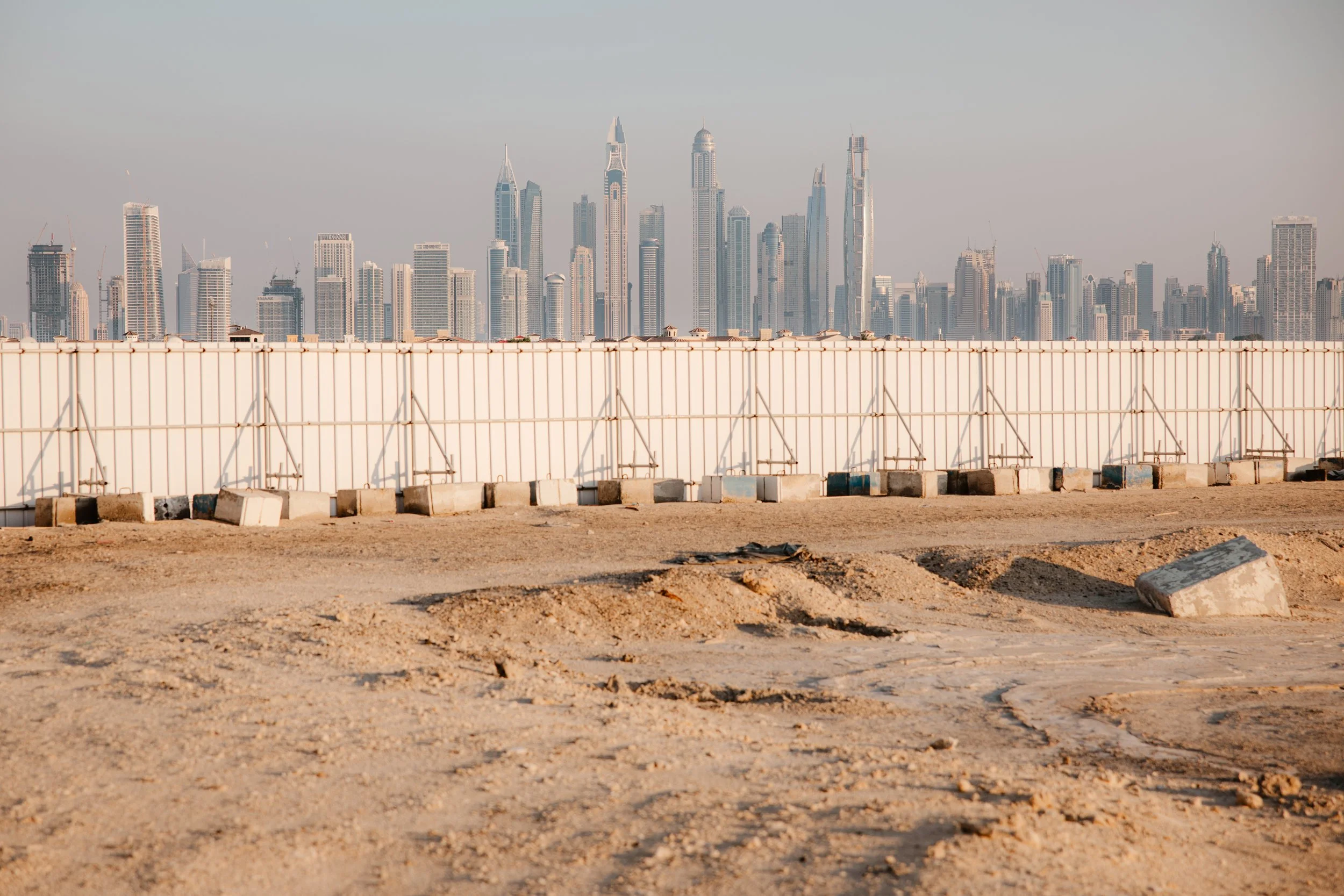  Dubai skyline seen from afar  