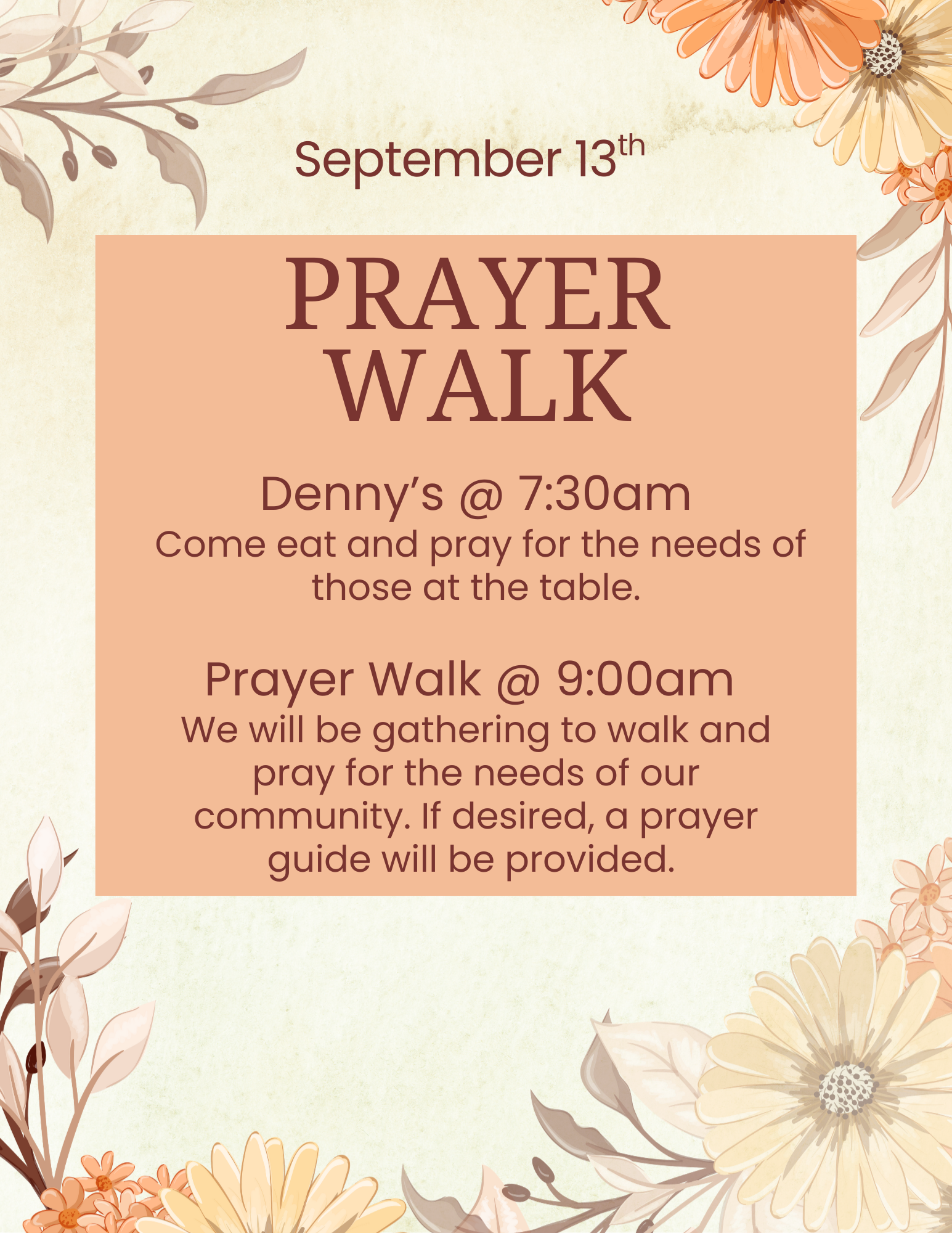 PRAYER WALK