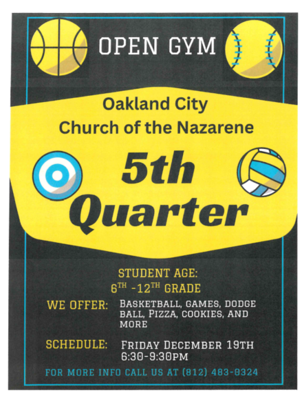 5th Quarter - Open Gym!