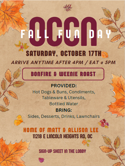 OCCN FALL FUN DAY!