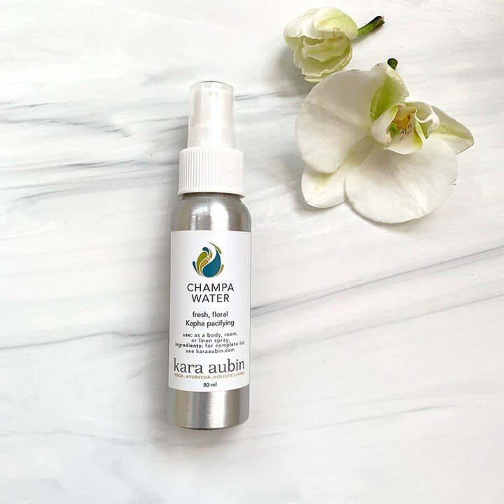After an extended hiatus, our Champa Spray is back in stock!
🌸
The Champa (frangipani) plant grows many different colors of flowers, of which the petals are thick and juicy, like a succulent. The cooling, hydrating, and sweet properties of the flowe