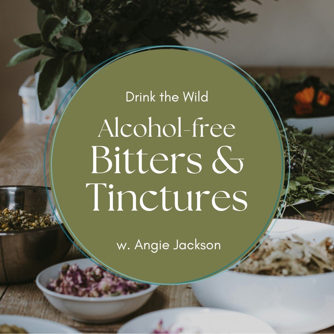 𝑫𝑹𝑰𝑵𝑲 𝑻𝑯𝑬 𝑾𝑰𝑳𝑫. Angie Jackson, &quot;The Traveling Elixir Fixer&quot;, is back next month for a new workshop! 

Learn how to make your own alcohol-free bitters and tinctures for delicious drinks and cocktails.

In this fun and informative