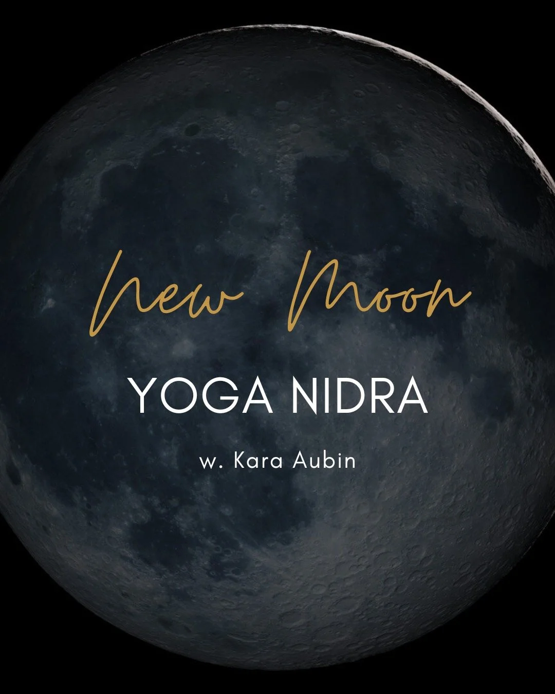 🌑 𝑵𝒆𝒘 𝑴𝒐𝒐𝒏 𝒀𝒐𝒈𝒂 𝑵𝒊𝒅𝒓𝒂 𝒘𝒊𝒕𝒉 𝑲𝒂𝒓𝒂 𝑨𝒖𝒃𝒊𝒏
 
The new moon is a quiet threshold, a pause between endings and beginnings.
It invites you to soften, turn inward, and plant seeds for what&rsquo;s next.

Yoga Nidra (yogic sleep) o