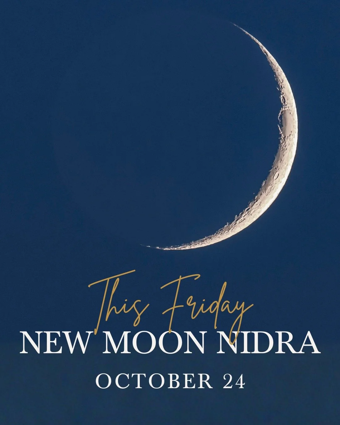 New Moon Yoga Nidra: A Monthly Reset

The new moon is your invitation to pause, reflect, and begin again. 
Join us October 24 at 6:30 a.m. (livestream) for 60 minutes of deep rest and intention-setting through Yoga Nidra: a guided meditative practice