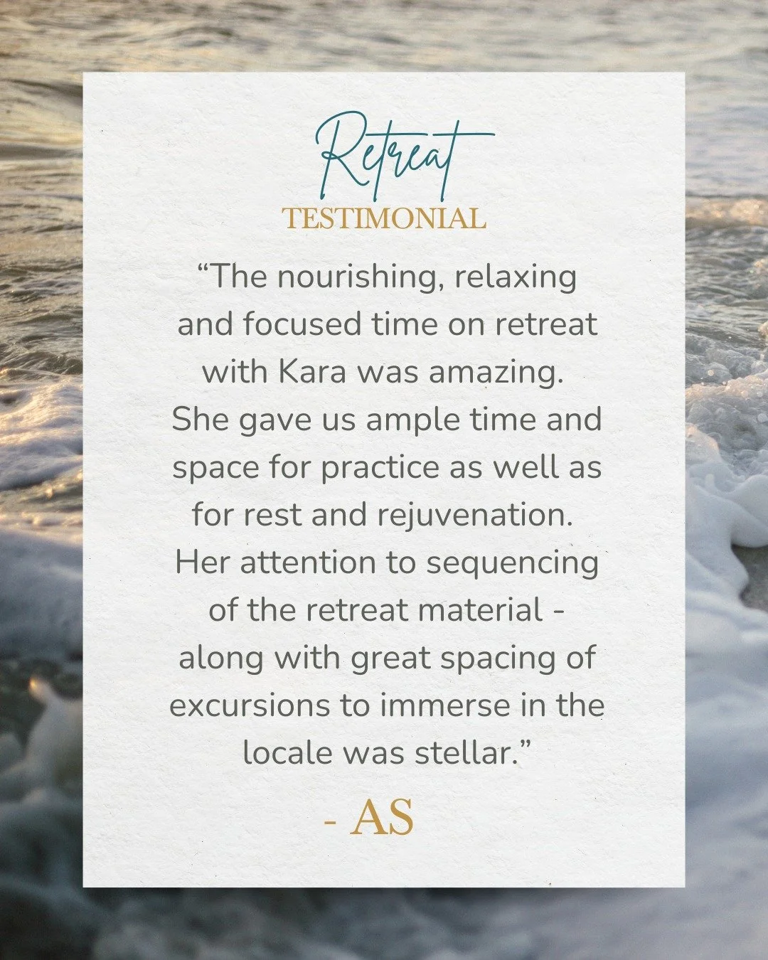 Ready to experience the kind of nourishment that stays with you long after you return home? Our Ocean Ojas Retreat in Los Cabos, Mexico (March 28&ndash;April 4, 2026) is designed to support deep rest, rejuvenation, and reconnection.

You&rsquo;ll enj