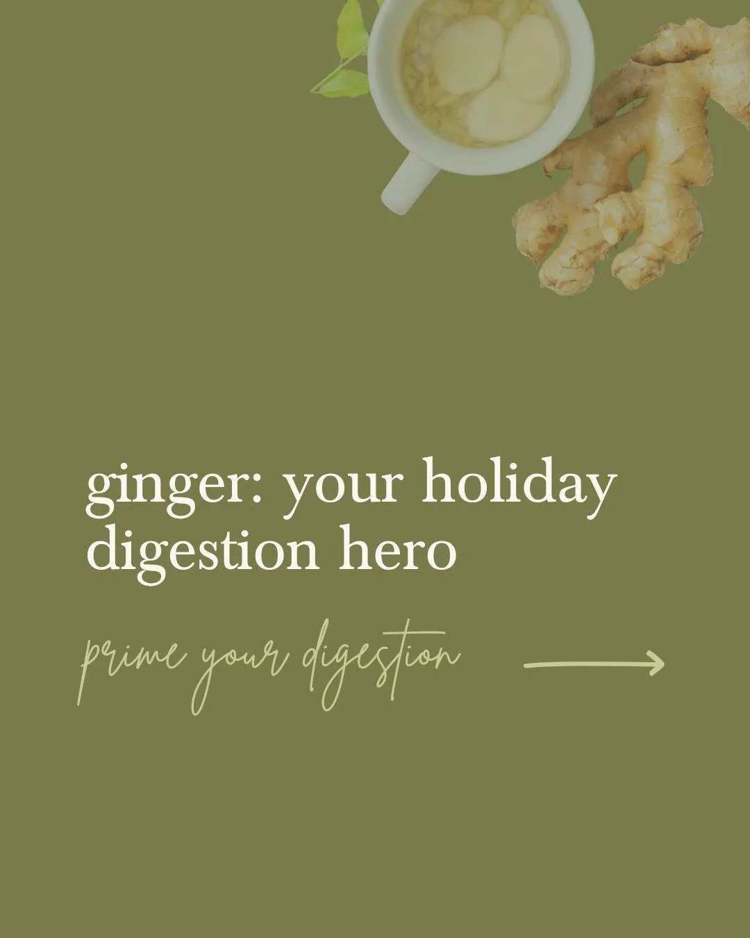 The holidays bring plenty of joy&hellip; and plenty of heavy meals. One simple way to support your gut? Use ginger to stoke your digestive fire before you eat.

In Ayurveda, warming the digestive system helps your body break down food with ease. A qu
