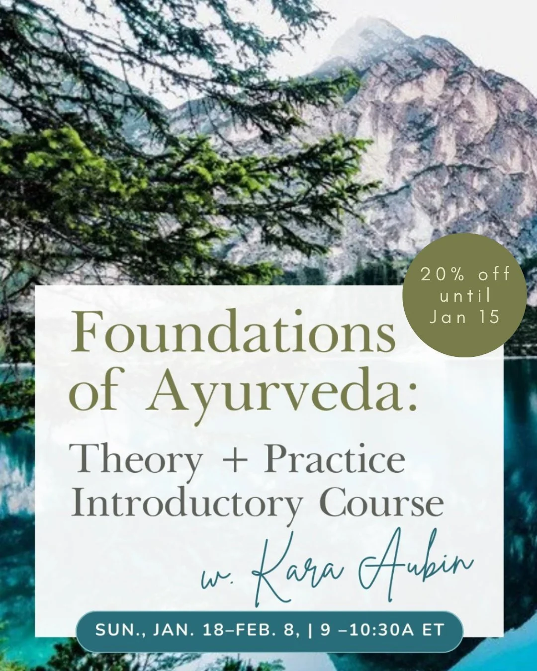 ✨ Foundations of Ayurveda | Take 20% until Jan 15 ✨

The start of a new year offers a natural pause. A moment to reflect, reorient, and choose tools that truly support where you&rsquo;re headed.
Foundations of Ayurveda is an invitation to begin again