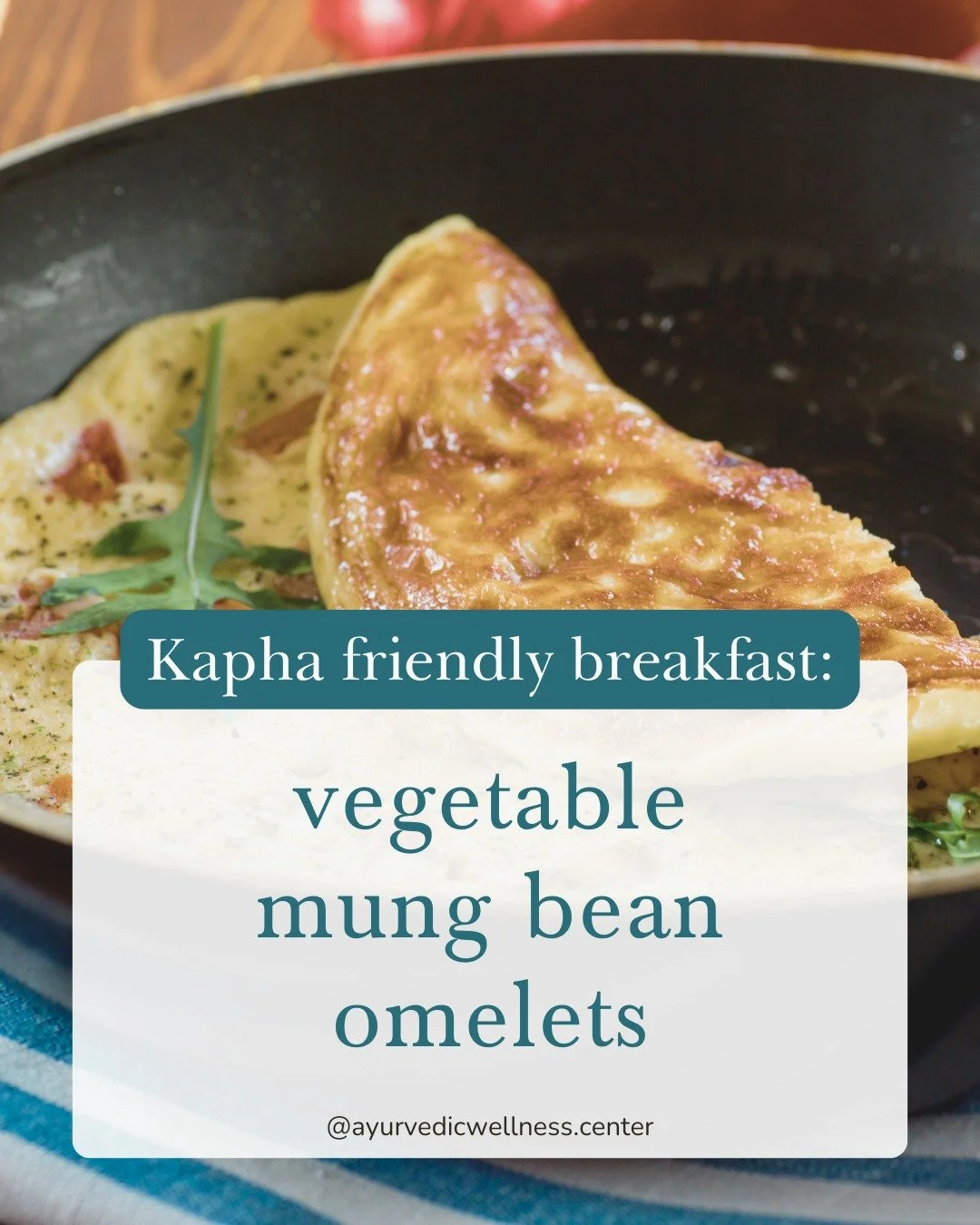 Savory mung bean omelets are a grounding yet energizing choice for Kapha season, when heaviness, sluggish digestion, and excess moisture tend to accumulate. Made with split mung dal, one of Ayurveda&rsquo;s most digestible legumes, this recipe offers