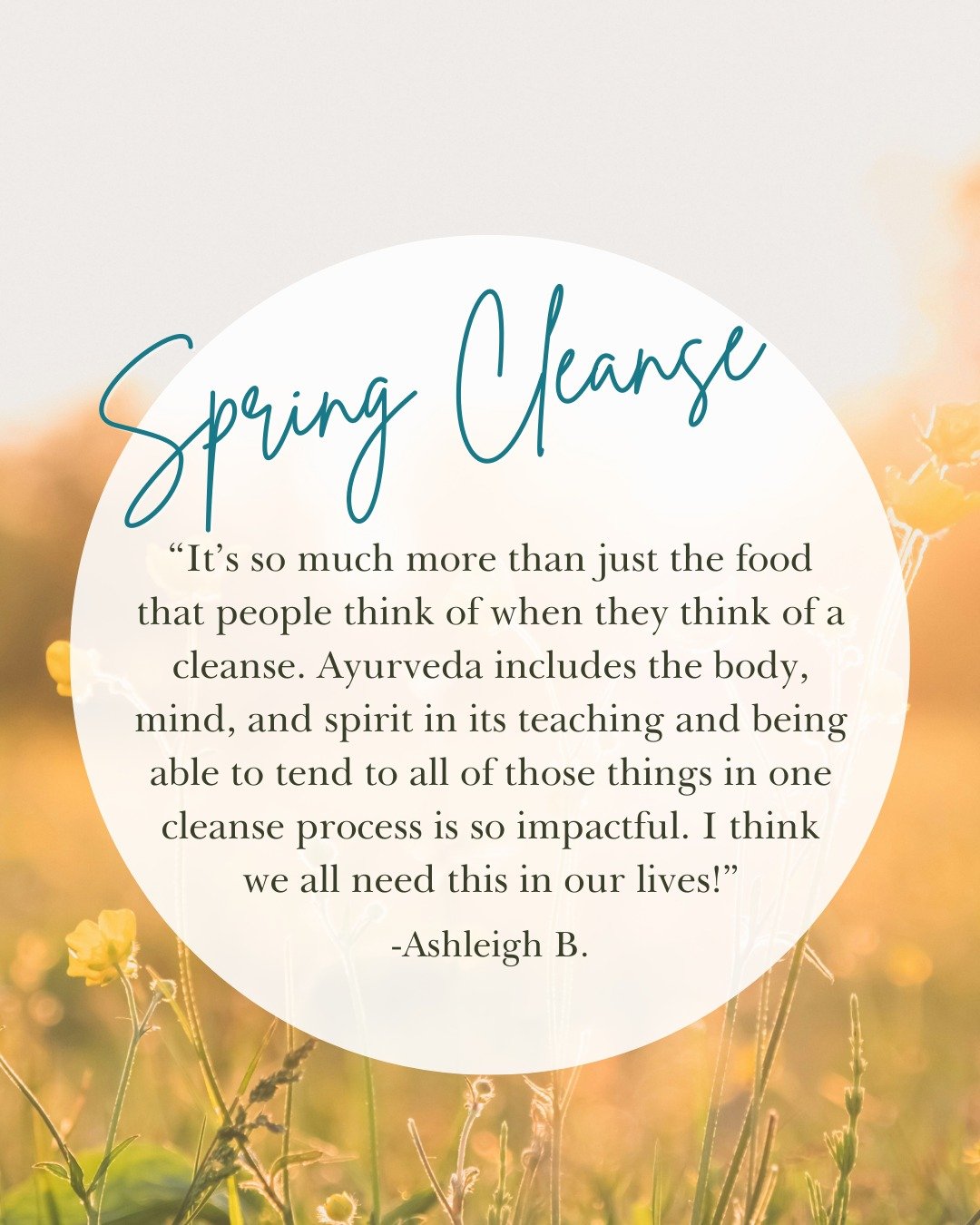 Spring is nature&rsquo;s reset. Is your body is ready for one, too?
ㅤ
Our Spring Cleanse is rooted in Ayurveda and designed to gently nourish your system, rekindle digestive strength, and help you realign with your body&rsquo;s natural rhythms.
ㅤ
✨ &