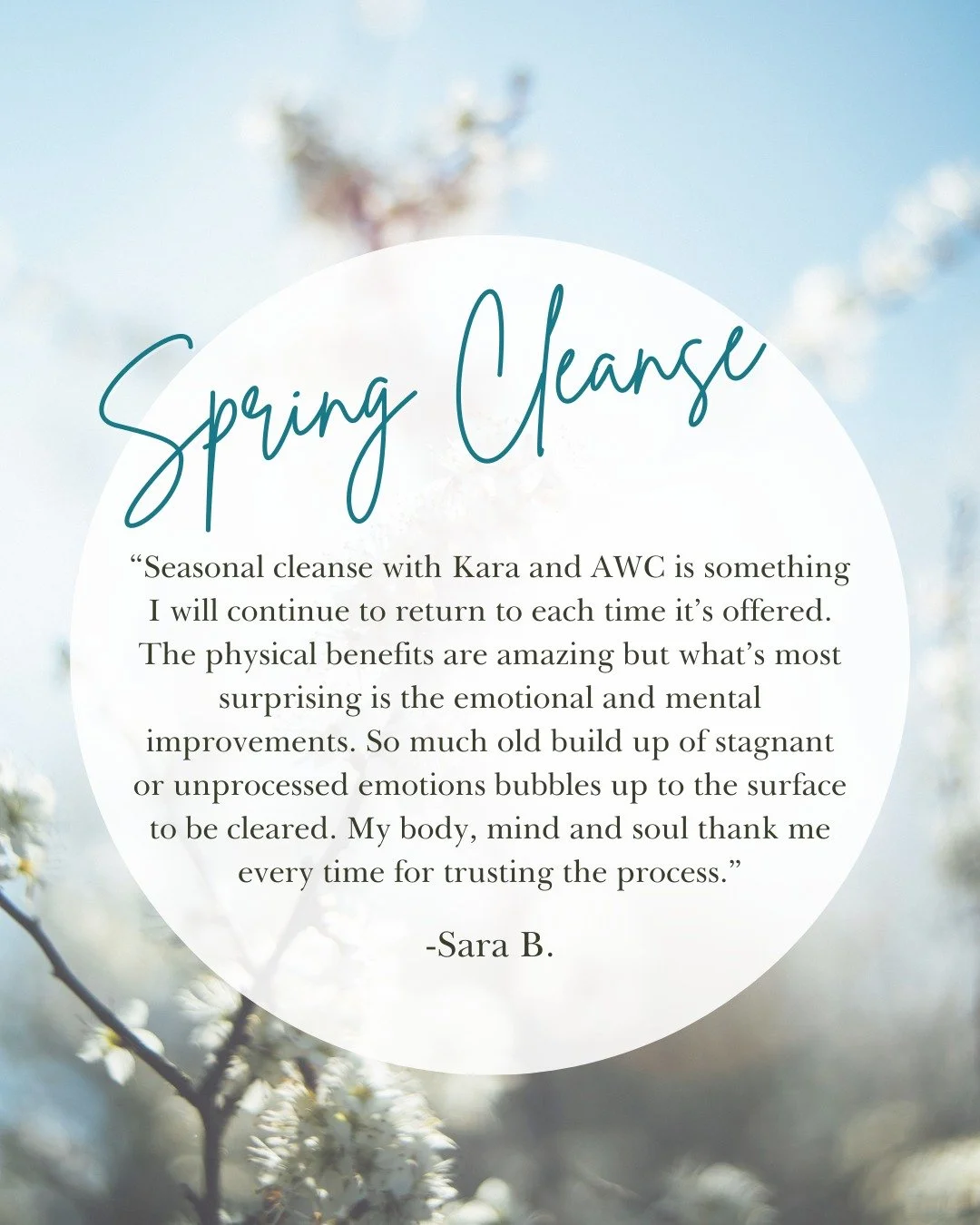 As the earth thaws and blossoms, we&rsquo;re invited to do the same.
ㅤ
Spring is the perfect time to clear what&rsquo;s accumulated and restore balance. Our Spring Cleanse uses the principles of Ayurveda to gently nourish, reset digestion, and help y