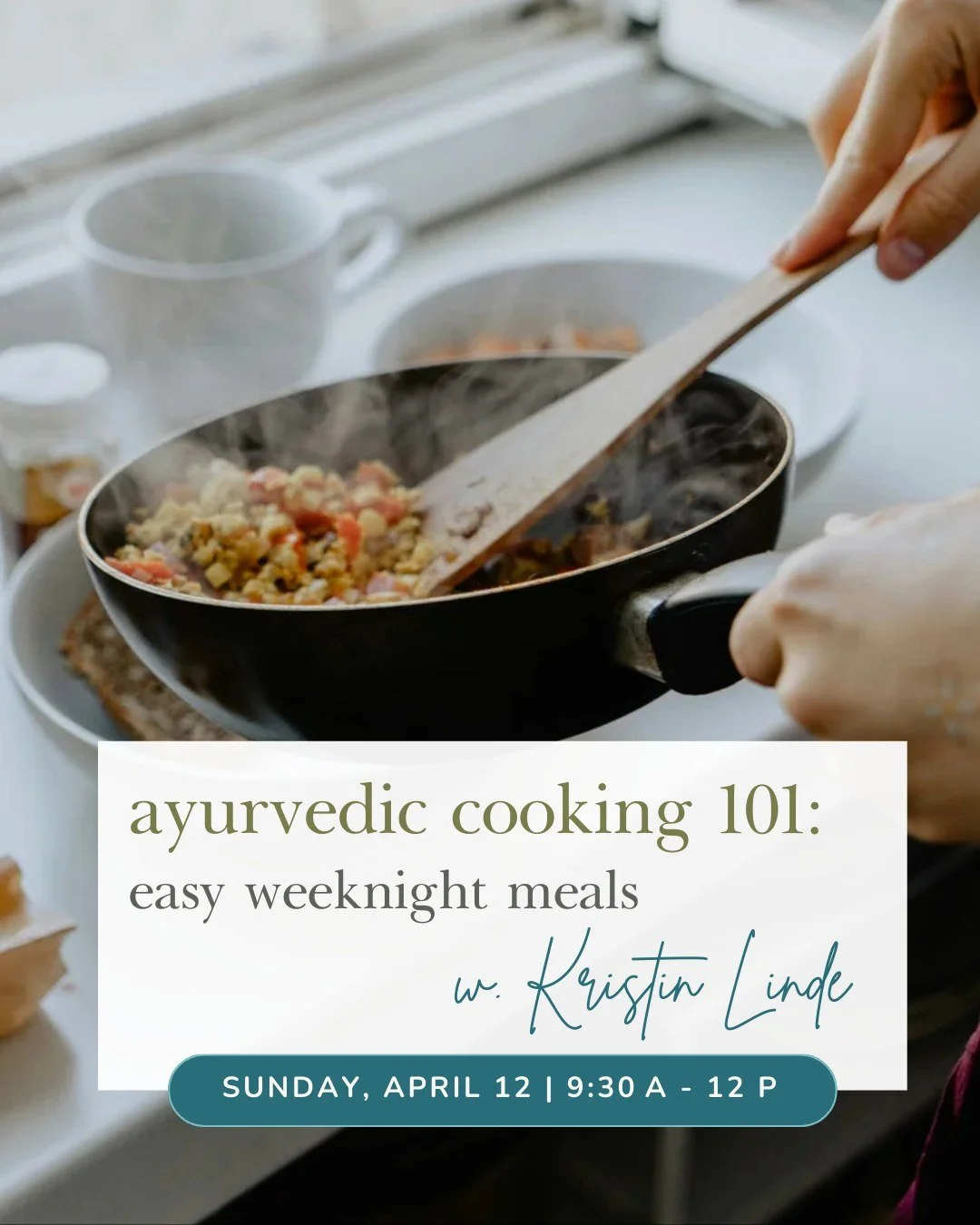 Ayurveda doesn&rsquo;t have to mean complicated recipes or hours in the kitchen.
ㅤ
In this approachable 101-level class, we&rsquo;ll focus on something we all need: quick, nourishing, family-friendly meals you can make on a busy weeknight, without sa
