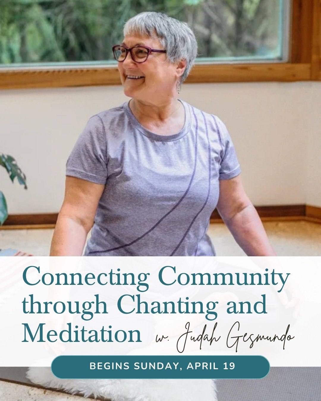 Come as you are. Leave feeling more connected.
ㅤ
Connecting Community through Chanting + Meditation is a 5-session semester guided by Judah Gesmundo and begins Sunday, April 19, at 10 AM!
ㅤ
Whether you're brand new to chanting or returning to your pr
