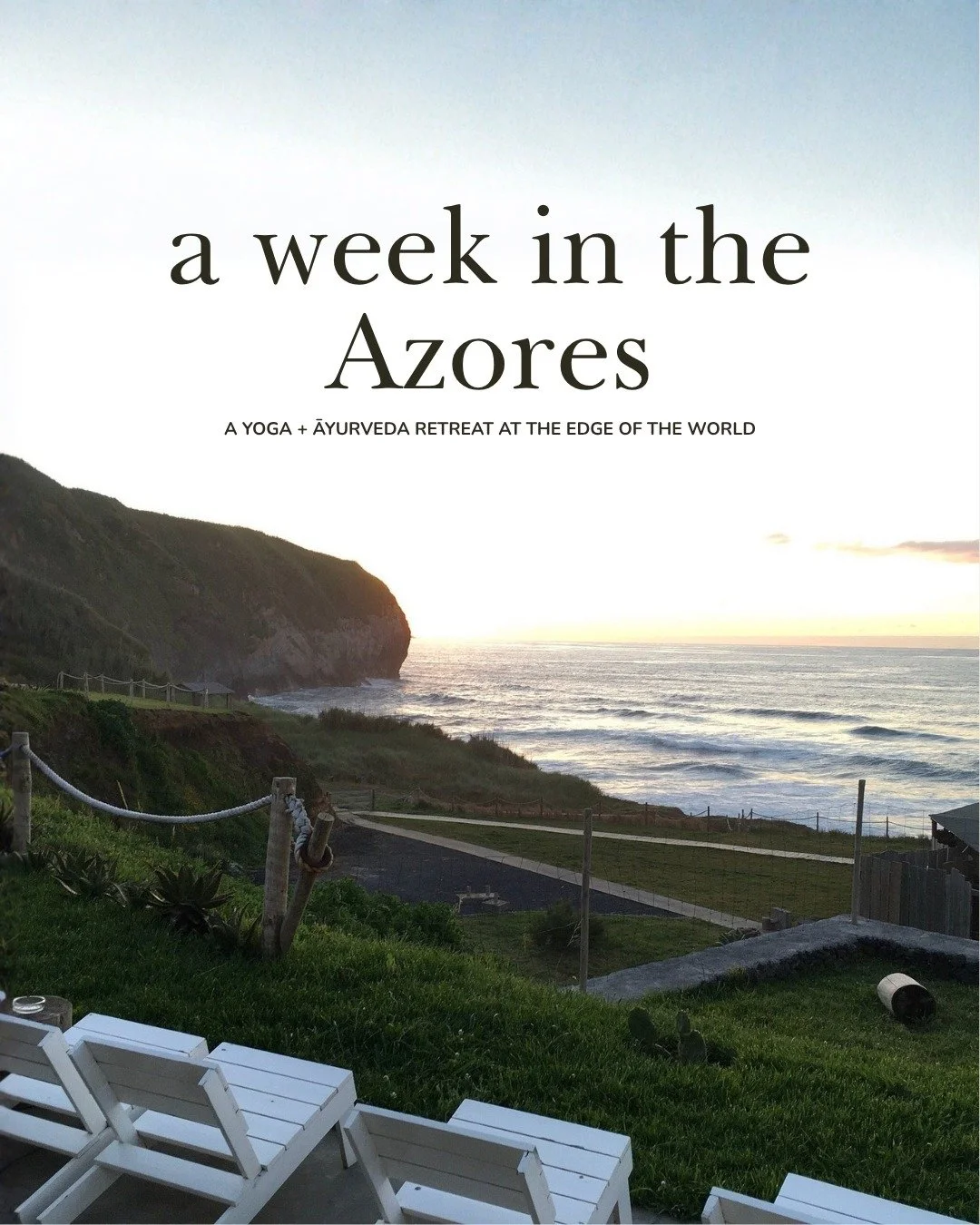 even days. Six nights. One of the most beautiful corners of Europe.
ㅤ
The May 2027 Portugal retreat is a chance to step out of your daily rhythm and into a practice container designed for true rest, restoration, and reconnection. We will gather on S&
