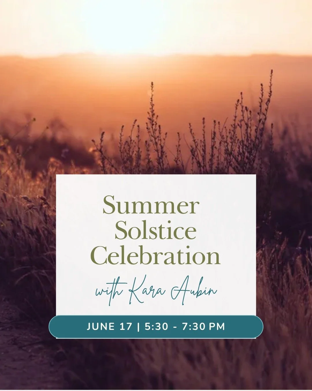 The word solstice comes from the Latin meaning "stopped" or "stationary." It is the still point where the sun appears to pause in its gradually shifting position on the horizon before beginning its descent.
ㅤ
Join Kara as we pause