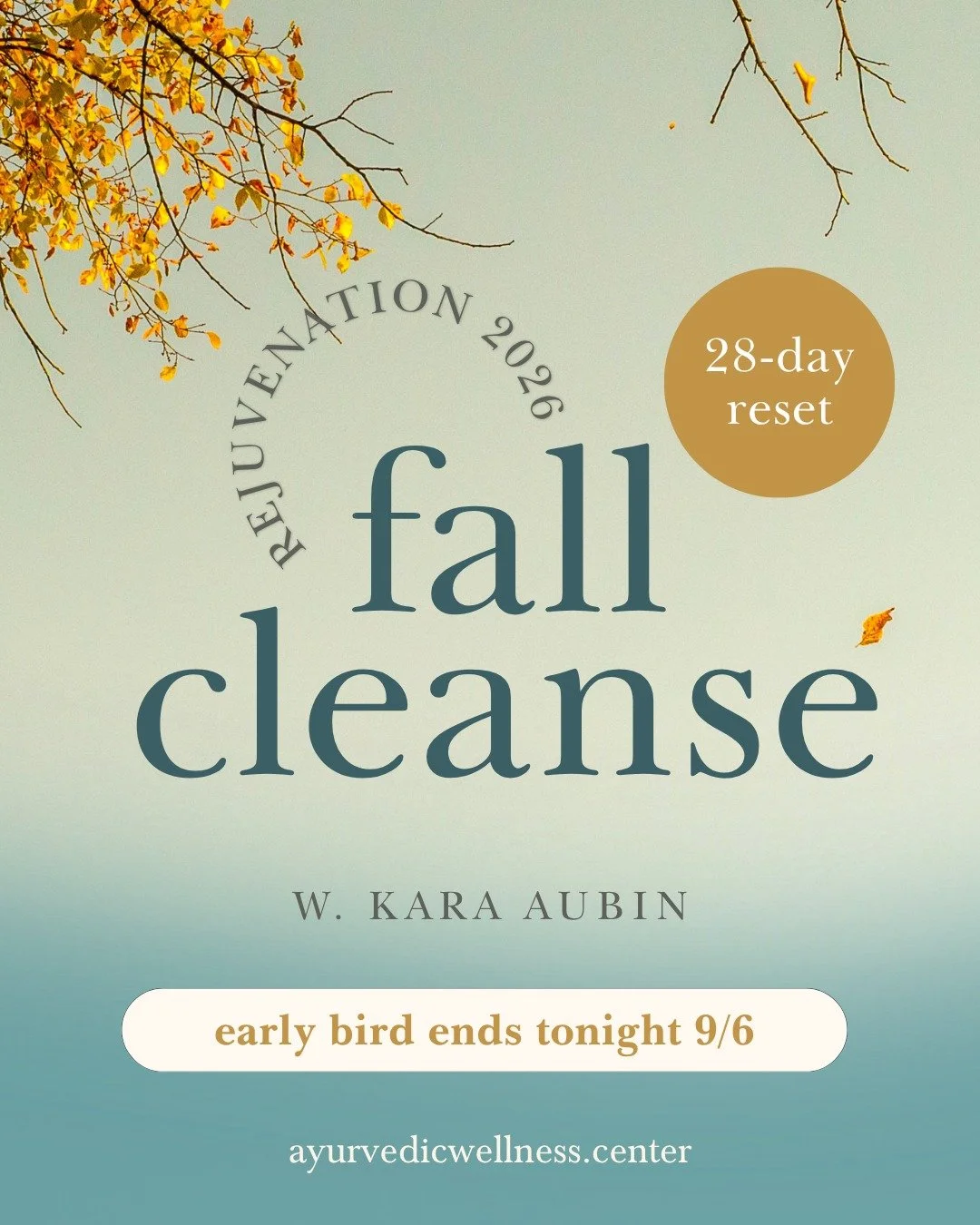Last call on early bird pricing. It closes tonight.
ㅤ
The cleanse itself runs October 3 to 30, and registration is open until September 27. But this is the last day at this rate.
ㅤ
If you have been circling this one, now is the moment to decide.
ㅤ
Li