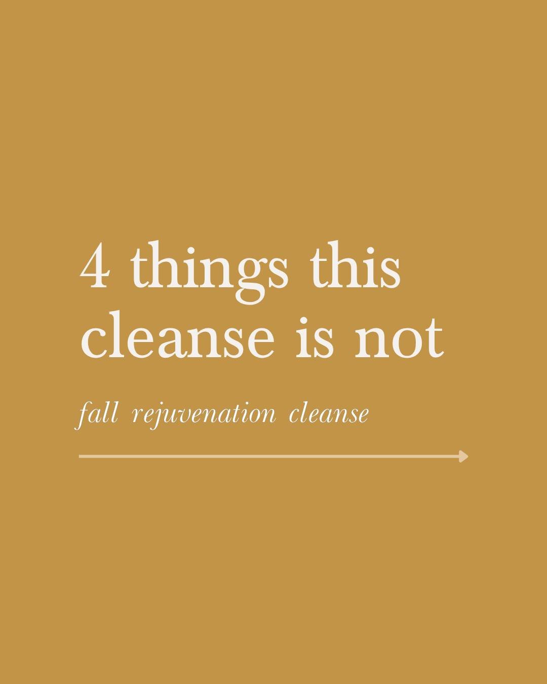 Four things this cleanse is not.
ㅤ
Not a juice fast. You eat real, warm, cooked food for all 28 days.
ㅤ
Not a punishment. The point is not depletion. Three of the four phases are about preparing and rebuilding, not purifying.
ㅤ
Not a solo project. Th