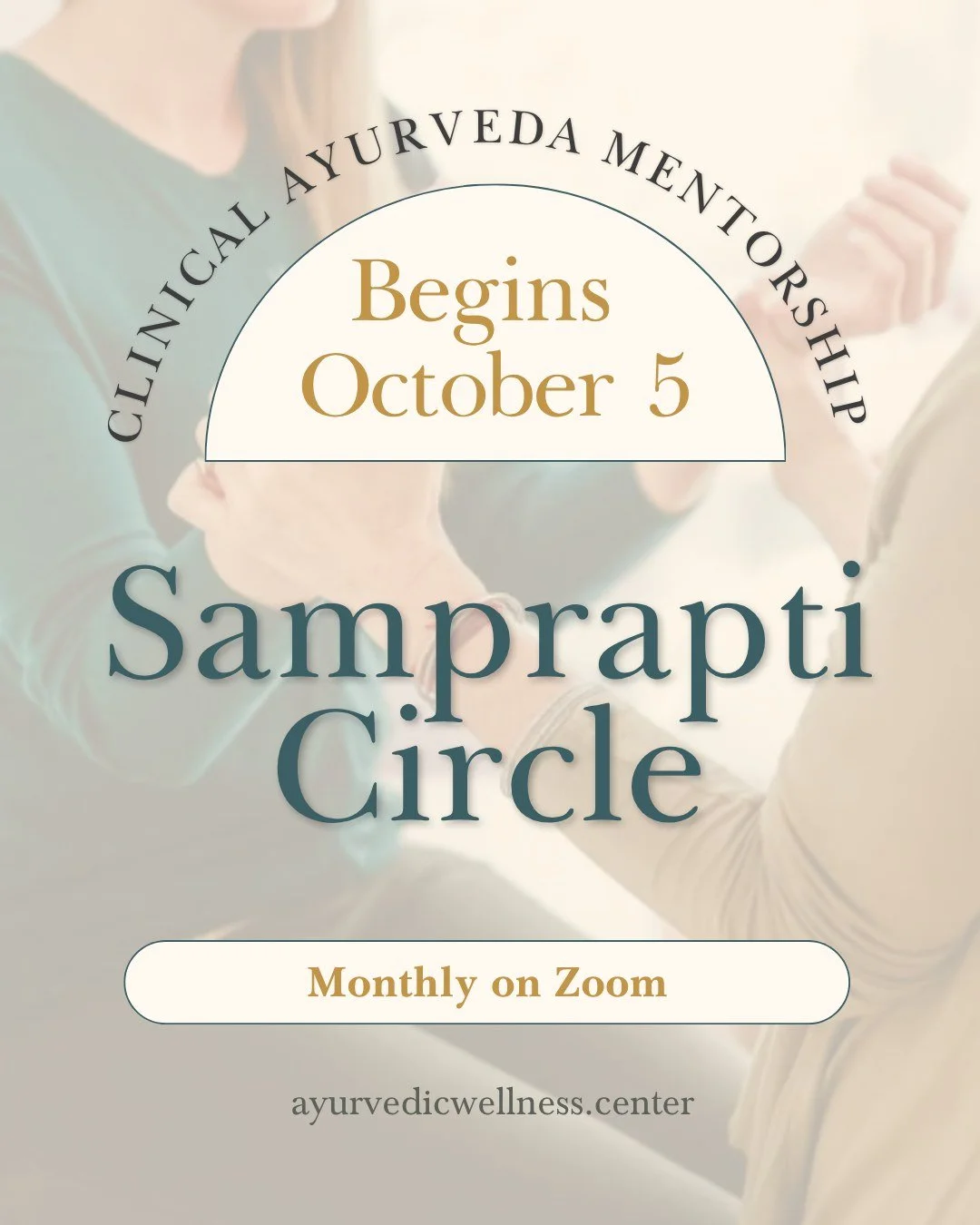 For Ayurvedic Health Counselors and Practitioners.
ㅤ
Samprapti Circle is a monthly clinical mentorship with Kara Aubin. Classical samprapti, taught. Real cases, reviewed live. Every month.
ㅤ
Bring your questions. Bring your cases. Sharpen your clinic
