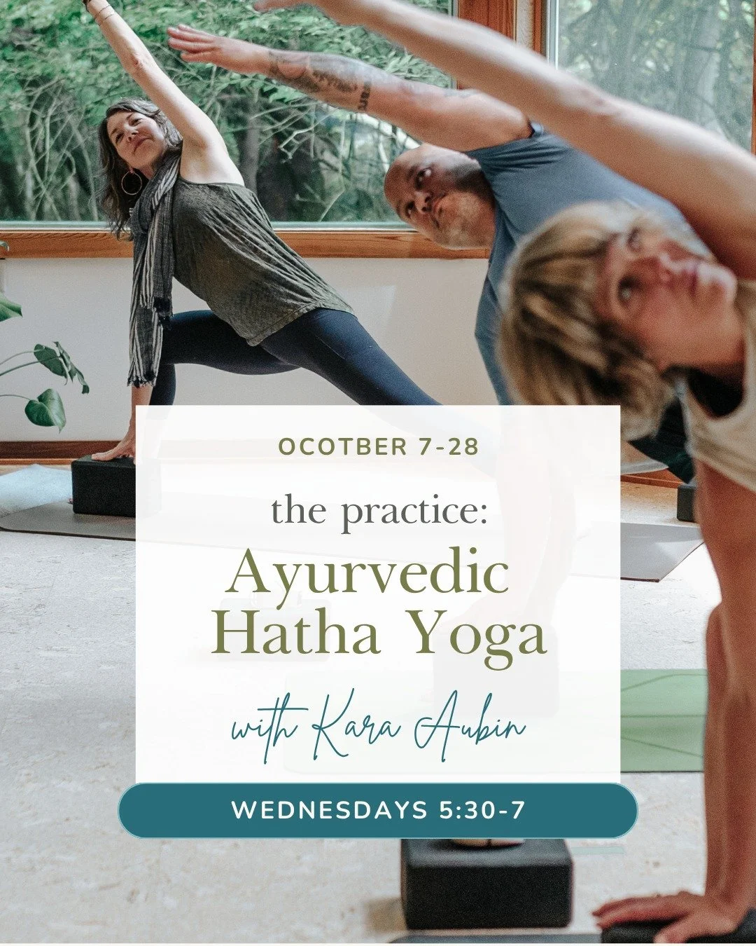 The Practice returns next Wednesday.
ㅤ
Weekly Ayurvedic Hatha Yoga in three stages. Move and align. Breathe and center. Rest and remember. The theme shifts each semester. The method underneath stays the same.
ㅤ
Wednesdays, October 7 to 28
5:30 to 7:0