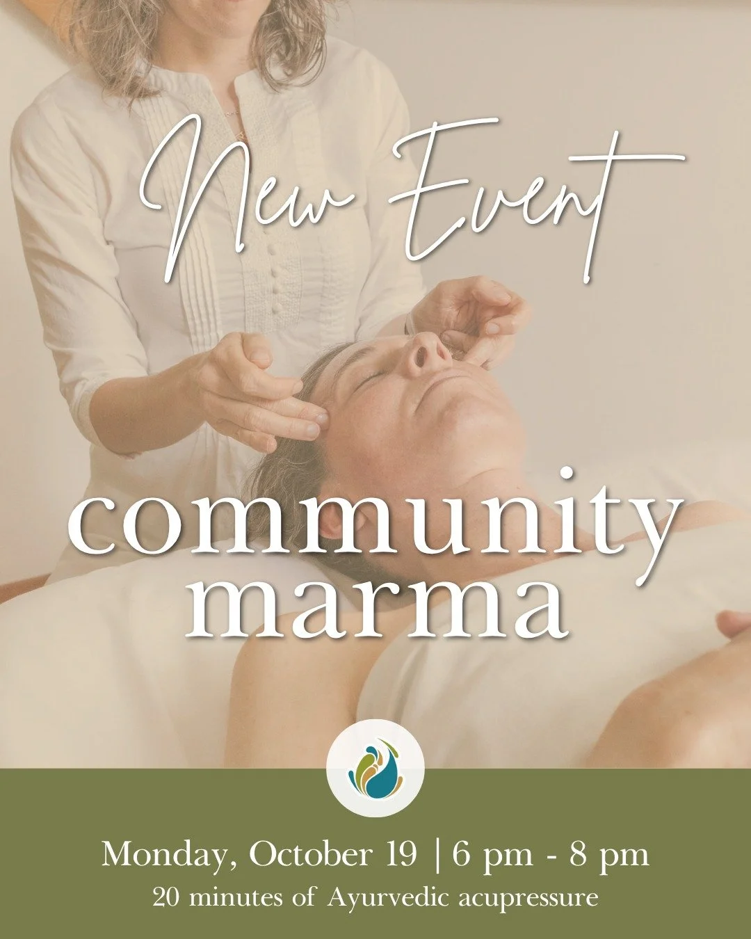 New at AWC: Community Marma.
ㅤ
An accessible group acupressure evening for when your body and mind won't quiet. About 20 minutes of support. Meets you where you are. Held once a month.
ㅤ
Monday, October 19
6:00 to 8:00 PM
$30
ㅤ
Save your spot through