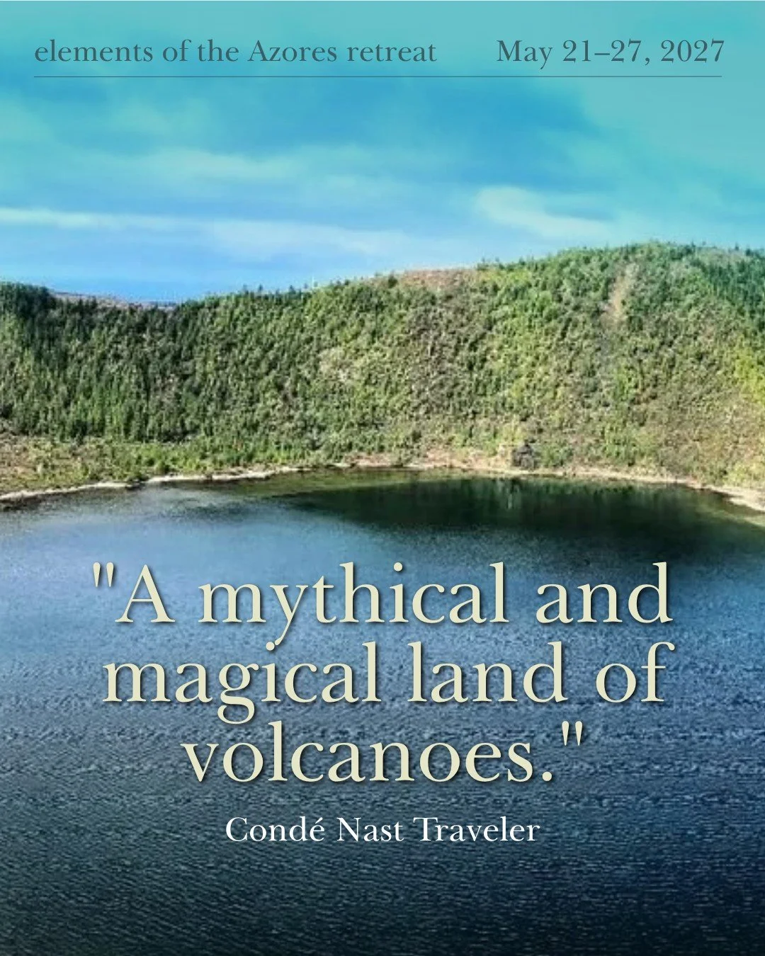 "A mythical and magical land of volcanoes."
&mdash; Cond&eacute; Nast Traveler
ㅤ
Nine volcanic islands rise from the middle of the Atlantic. Far enough from any continent that they feel like their own world.
ㅤ
This is where we are going nex