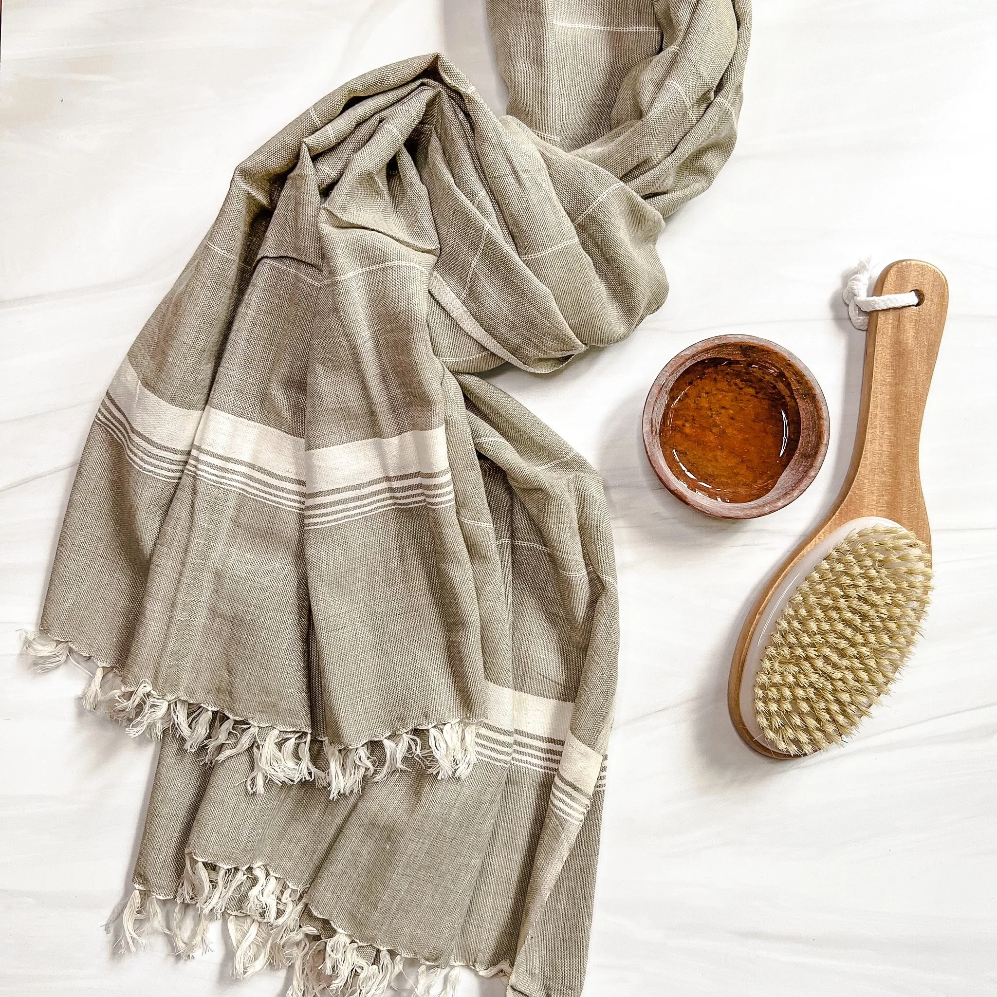 Grey Abhyanga Bath Towel.JPG