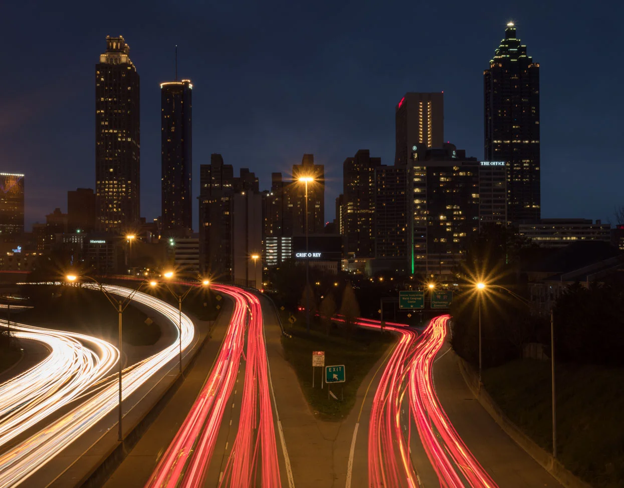 Atlanta Skyline from Jackson Street Bridge
