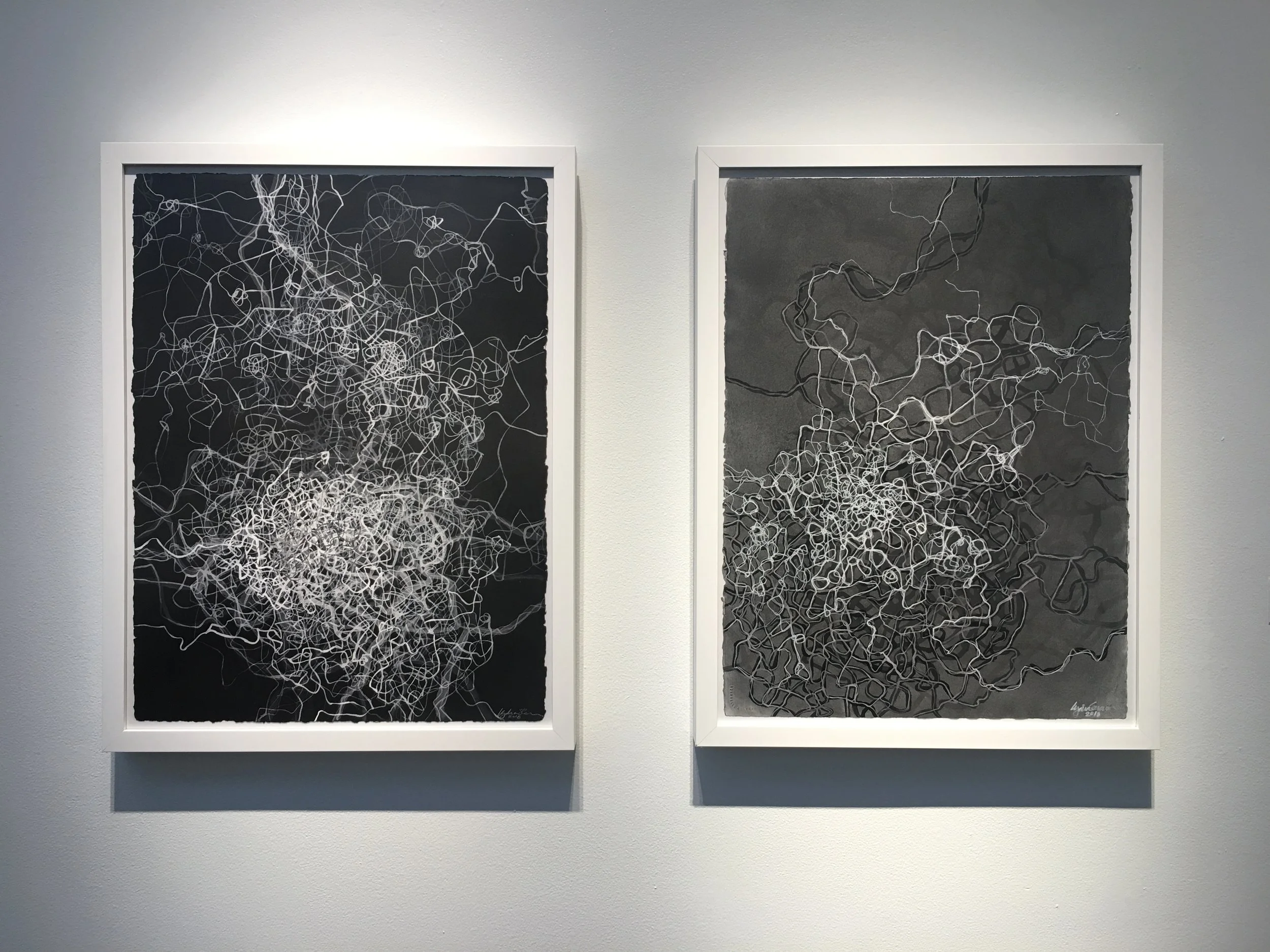 Installation view (Quantum Entanglement 1 &amp; 2)