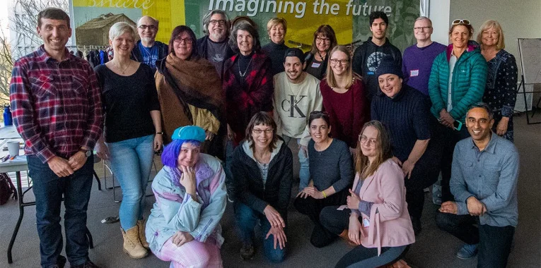 The attendees of Digital Ladders Learn-to-Do Lab #2.